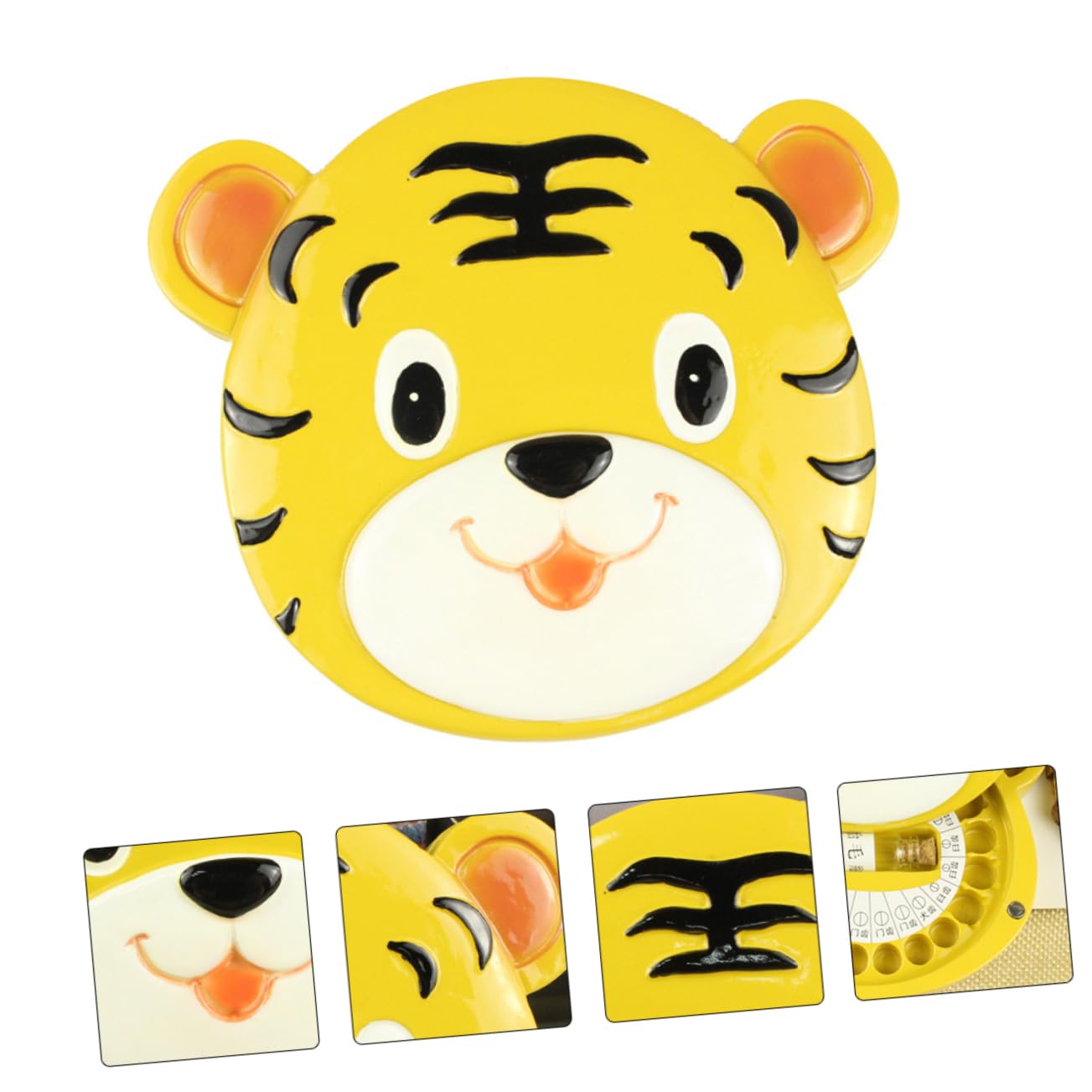 GREENADSCAPE Elegant Baby Tooth Keepsake Box - Cartoon Tiger Design, Durable Tooth Storage Case for Boys & Girls - Perfect for Saving First Teeth & Childhood Memories