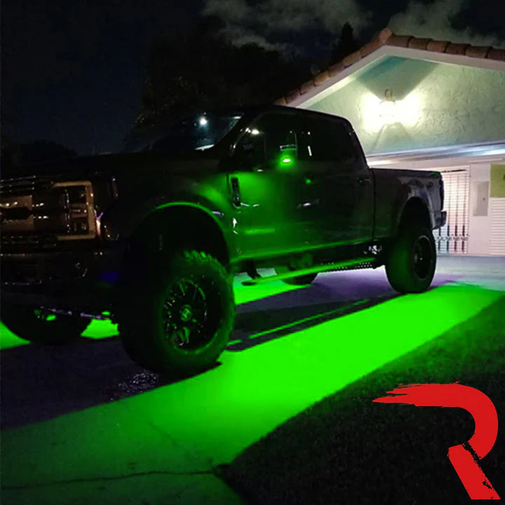 Ford Super Duty 2017-2025 Ultra Bright LED Mirror & Puddle Light Kit - Green | Off-Road Lighting Upgrade for Trucks & Towing (F250, F350, F450)