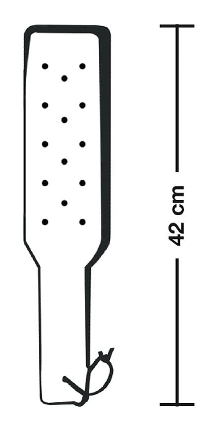 Bad Kitty Paddle - Premium Spanking Paddle for BDSM, Adult Play & Sensation - Perfect for Couples, Roleplay & Sensual Exploration (Black Leather Design)