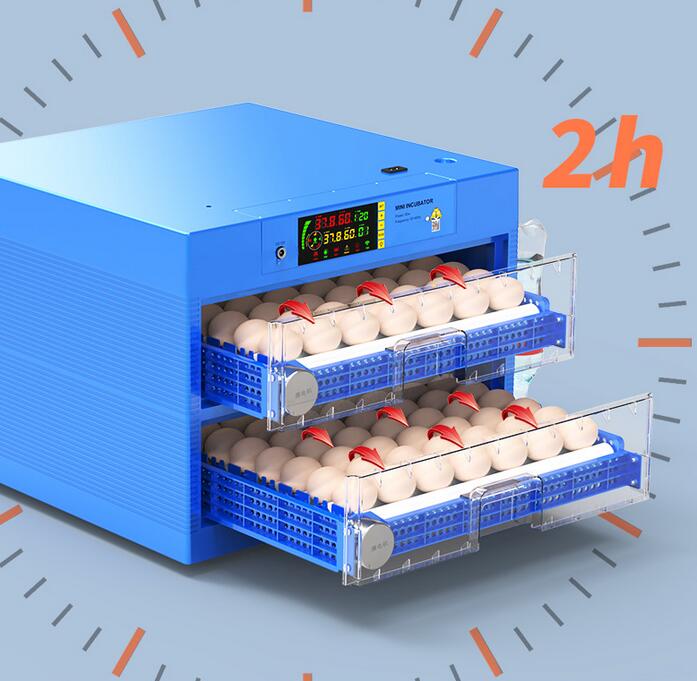 Automatic Egg Incubator for Chicken Duck Goose - 129 Eggs Capacity with LED Display, Auto Turning, Temperature Control & Ventilation System - Perfect for Home Poultry Farming and Hatching Birds