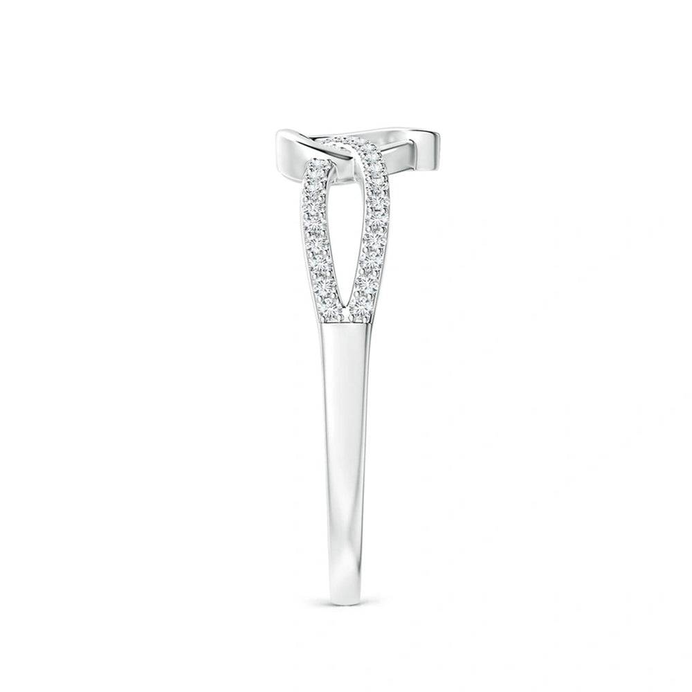 Lab Grown Diamond Infinity Heart Promise Ring - 14K White Gold Engagement Ring for Women, Ethical & Affordable - Perfect for Anniversaries, Proposals & Romantic Gifts