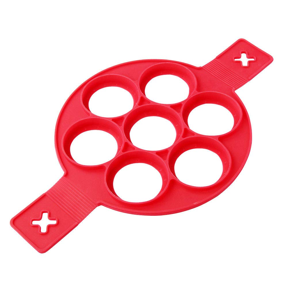 Nonstick Pancake & Egg Mold Maker - Cheese Egg Cooker Pan with Flip Ring for Perfect Breakfast Sandwiches & Omelets - Ideal for Home, Restaurants & Camping Cooking