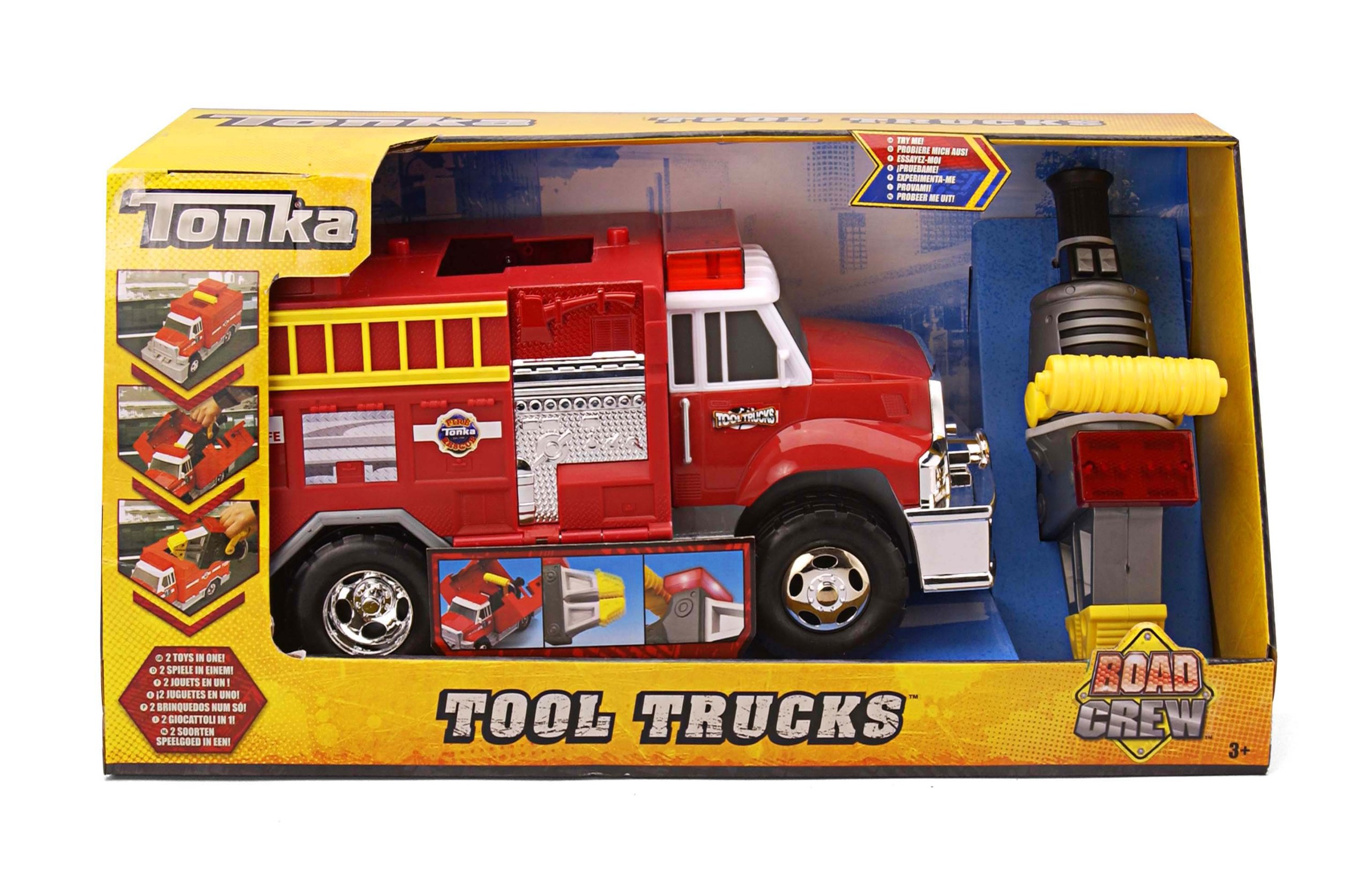 Tonka Tool Truck Fire Truck with Jaws of Life - Durable Die-Cast Metal Toy for Kids, Realistic Rescue Vehicle with Working Parts - Perfect for Pretend Play, Gift for Boys & Girls Ages 3+
