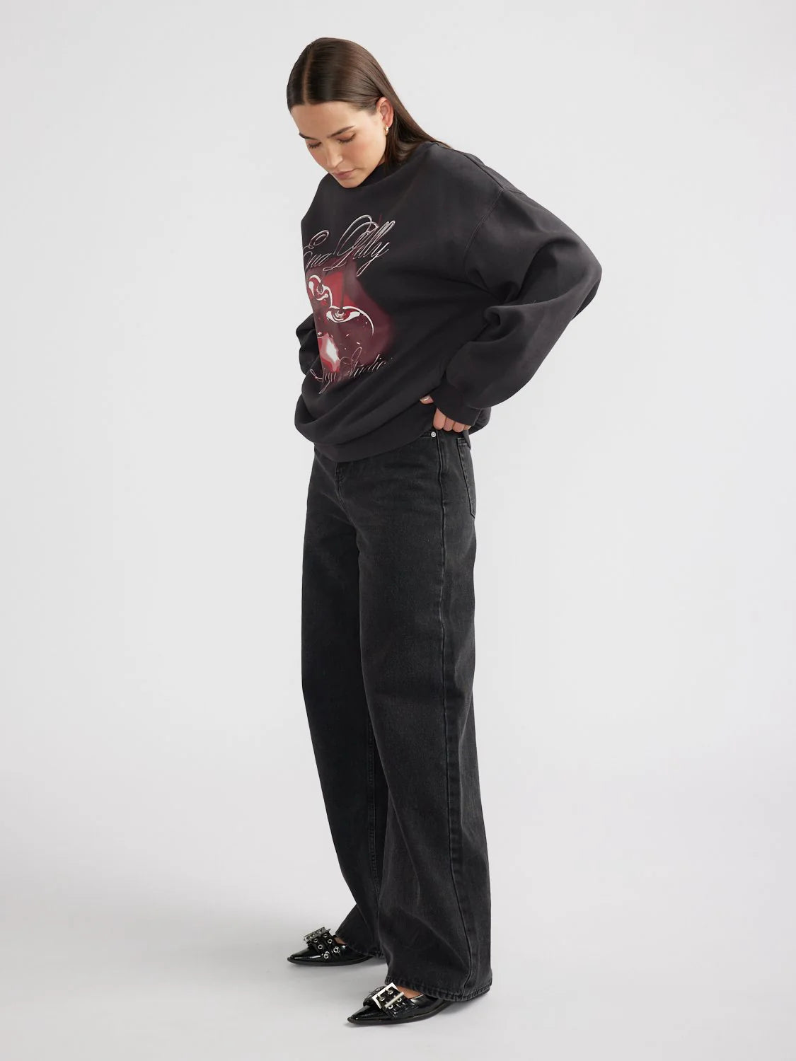 Ena Pelly Chrome Cherry Sweatshirt - Stylish Women's Pullover Hoodie for Casual Wear & Street Fashion | Perfect for Everyday Outfits, College Campus, and Weekend Hangouts