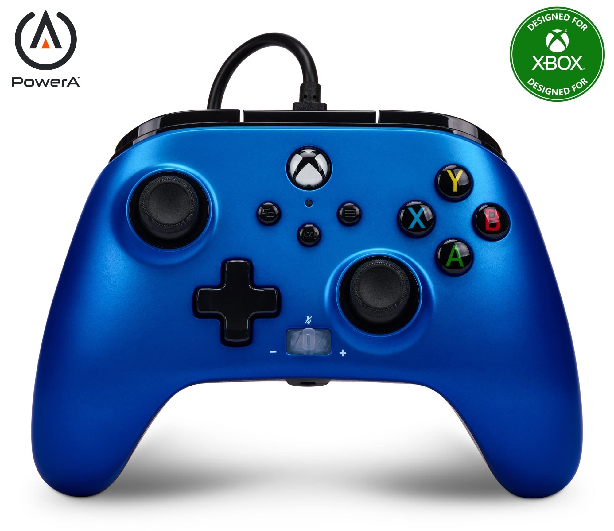 PowerA Wired Controller for Xbox Series X|S - Sapphire Fade | Officially Licensed Gaming Gamepad for Enhanced Play
