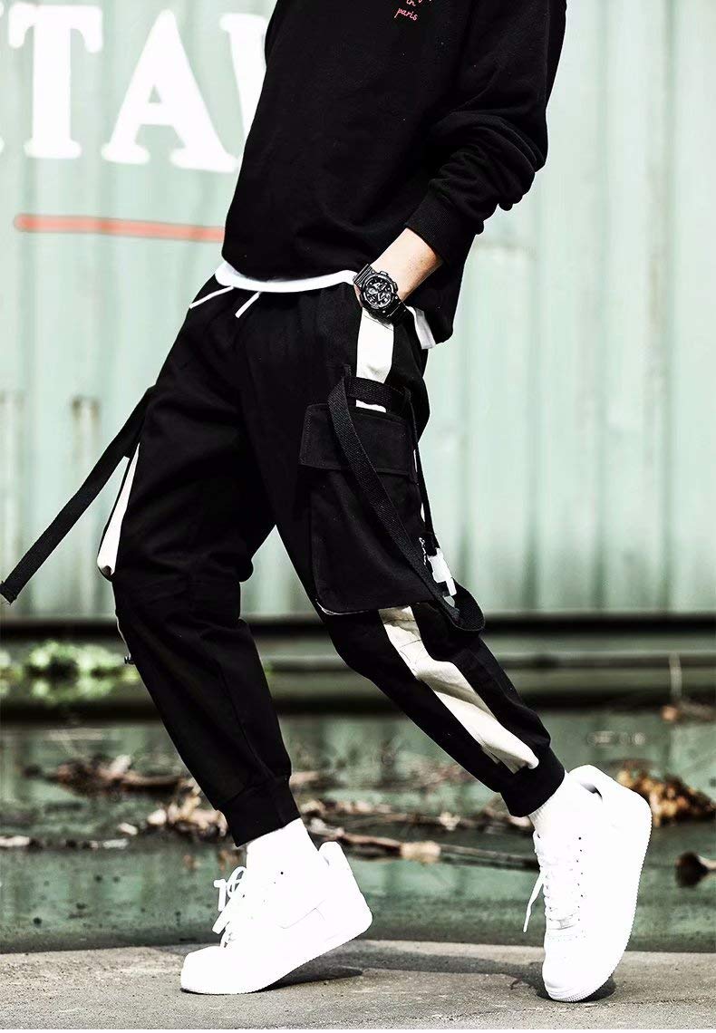 **Men's & Women's Streetwear Hip Hop Cargo Joggers - Casual Active Sweatpants for Sports, Gym & Urban Fashion | Unisex Couple Matching Outfits**