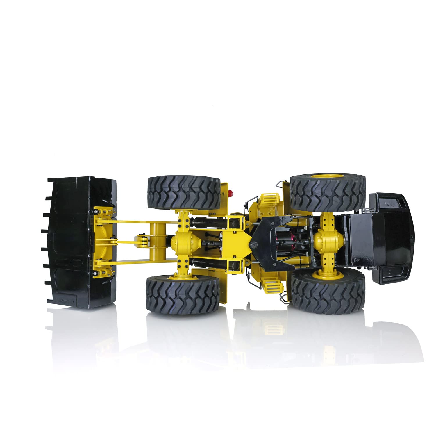 TOUCAN XDRC 1/14 Scale Metal RC Hydraulic Loader Truck - Wa470 Fully Assembled Remote Control Car with ESC, Motor, Servo, LED Lights & Sound Effects - Perfect for Construction Site Simulation & RC Hobby Enthusiasts