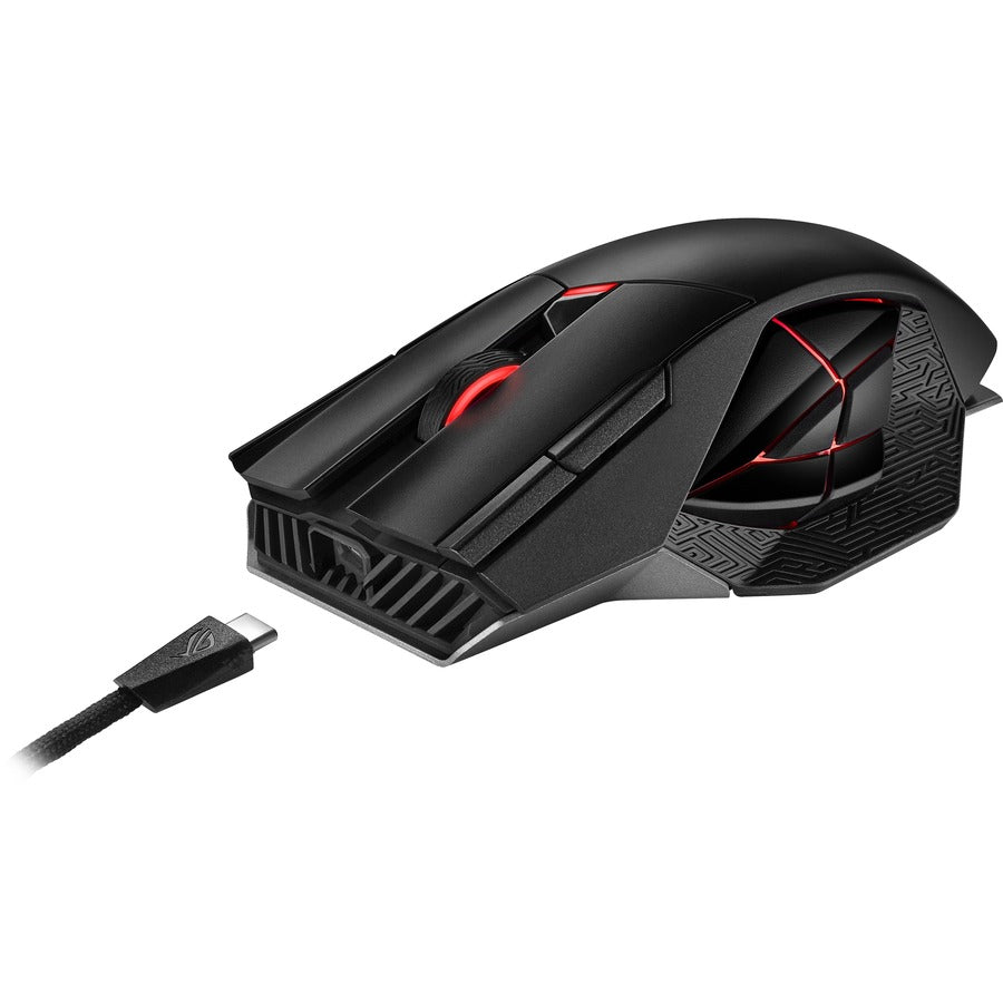 ASUS ROG Spatha X Wireless/Wired MMO Gaming Mouse with 19 Programmable Buttons, 16000 DPI, RGB Lighting - Perfect for PC Gaming, Esports & Professional Work