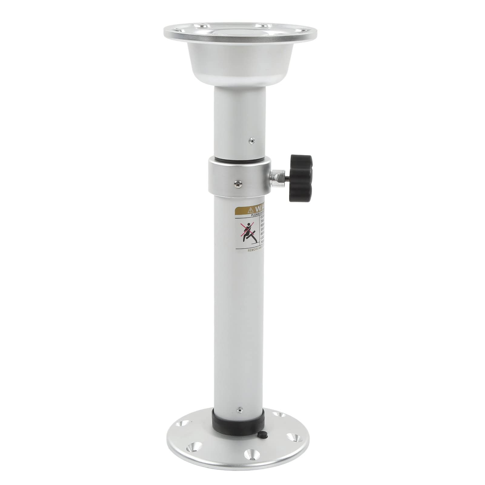 RV Table Pedestal - Adjustable Anodized Aluminum Table Legs for Boats, Campers & Outdoor Dining | Secure & Durable Support for Picnics, Tailgating & Marine Use