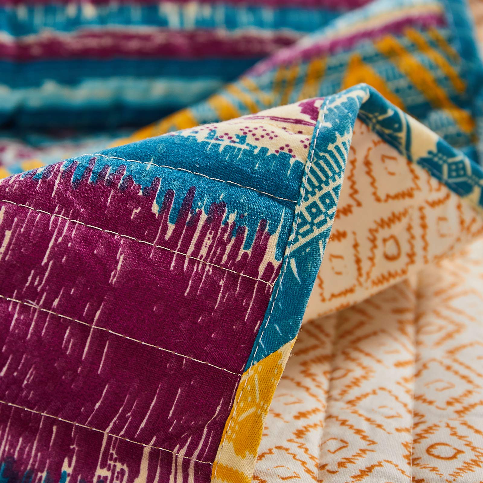 Greenland Home Southwest Style 4-Piece Quilt Set - Twin/XL Size, Siesta Pattern - Perfect for Southwestern Bedroom Decor & Guest Room Styling