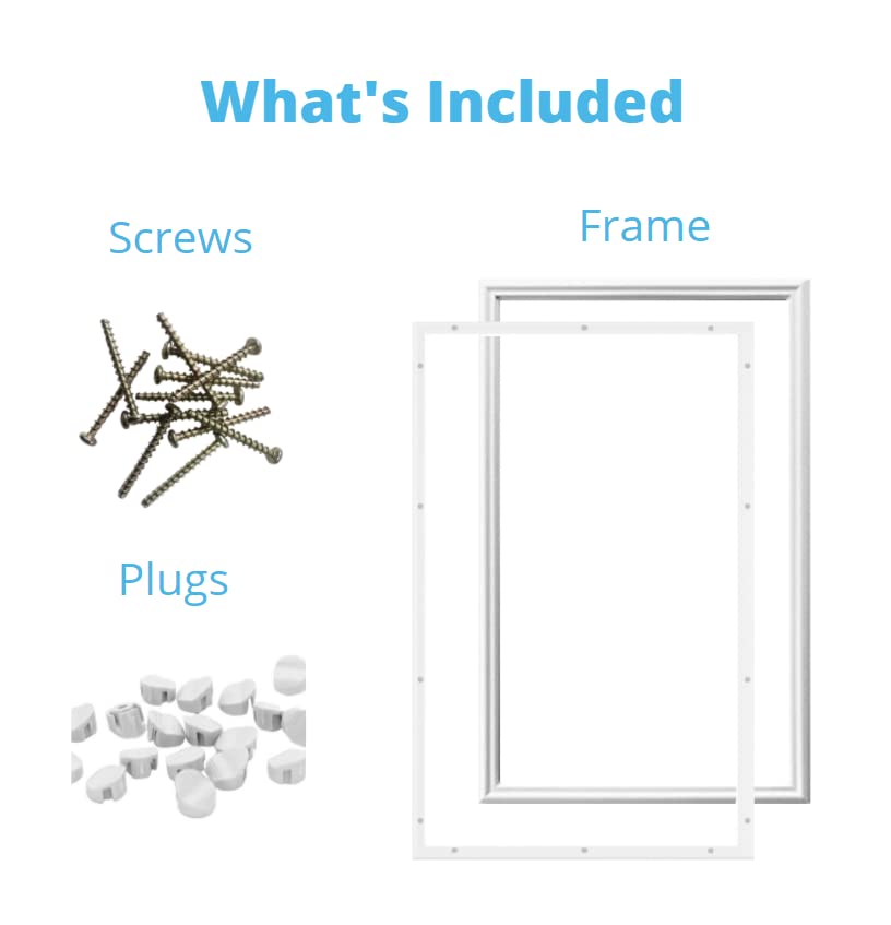 Replacement Entry Door Frame Kit - 1 Lite for 1'' Glass (8x36 Inches) - Yellow & White Options - Perfect for Home Renovation & DIY Projects