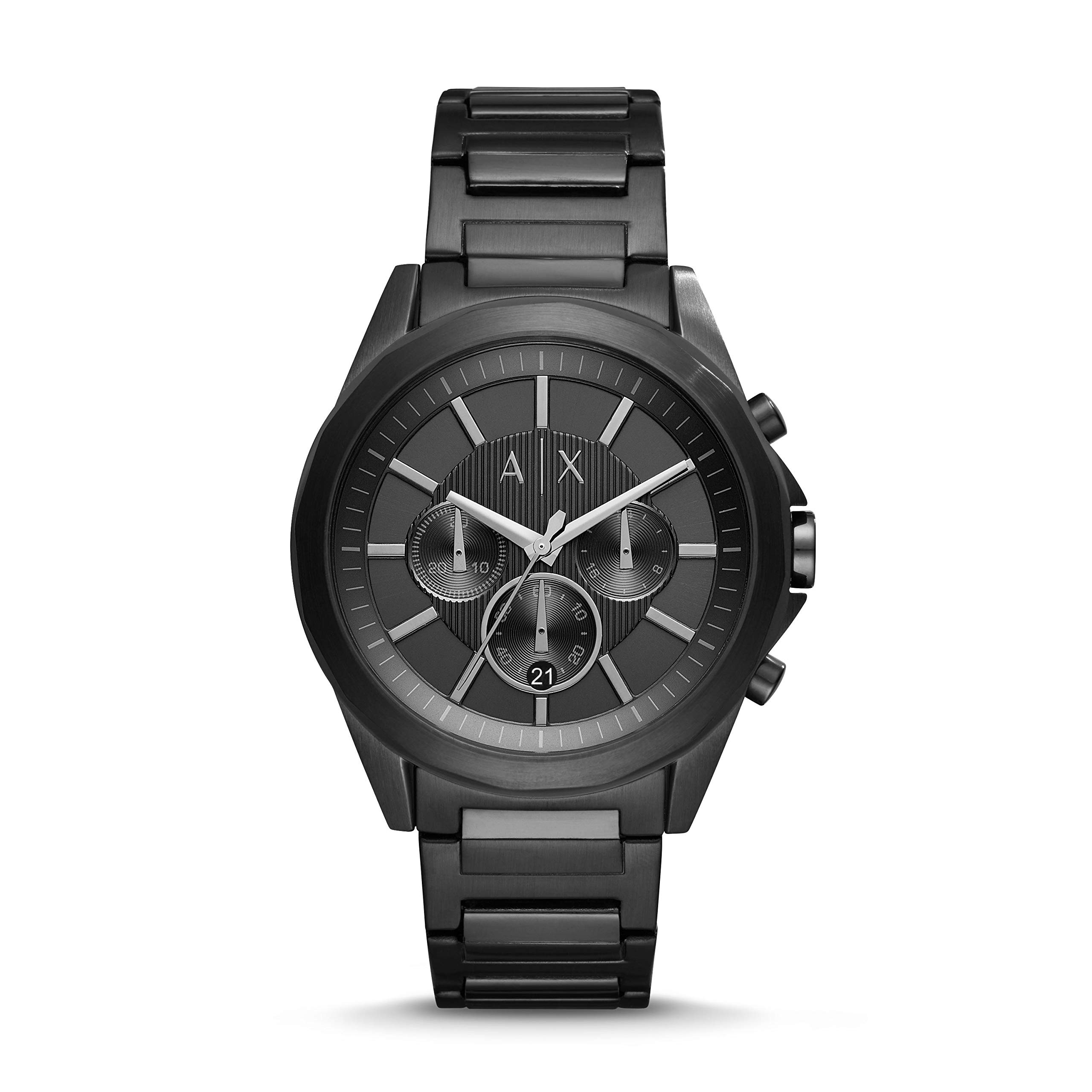 Armani Exchange Men's Stainless Steel Chronograph Dress Watch - Waterproof Luxury Watch for Business & Formal Occasions