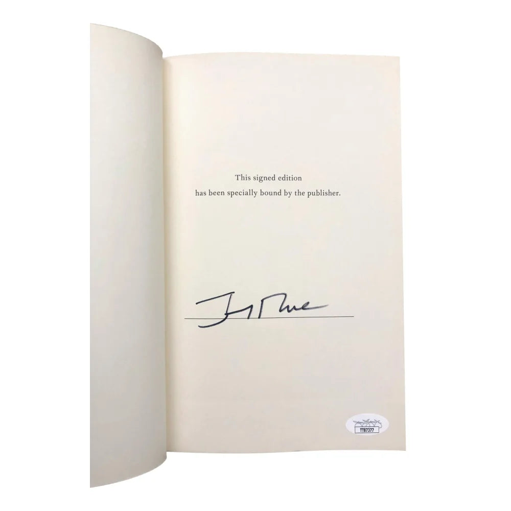 Jerry Rice Signed Book with JSA COA - Authentic NFL at 100 Autograph - Perfect for Football Memorabilia Collectors & Sports Fans Display