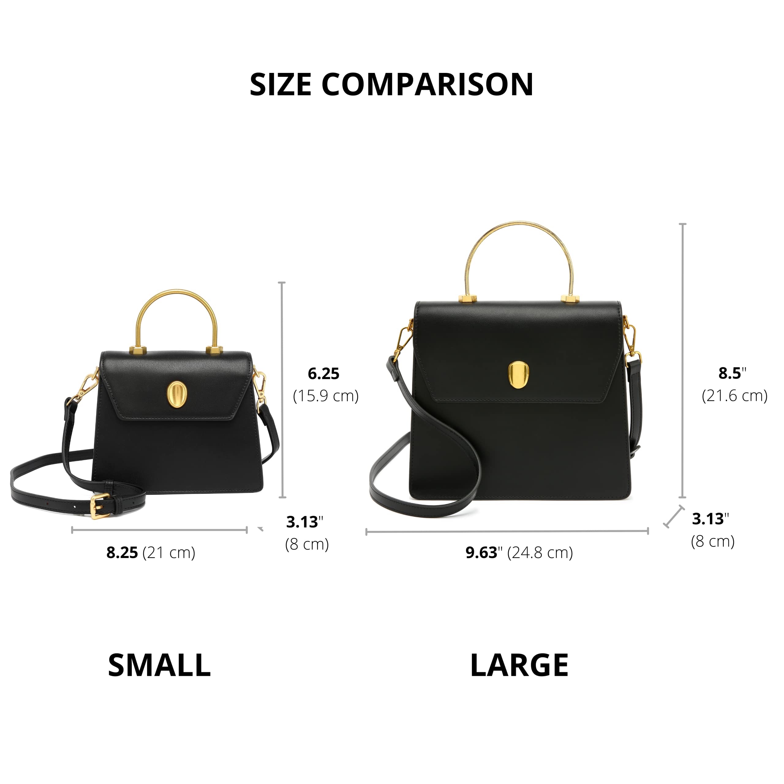 Scarleton Women's Crossbody Bags - Structured Mini Satchel Purse with Top Handle Shoulder Strap (H2077) | Fashionable & Functional for Work, Travel & Everyday Use