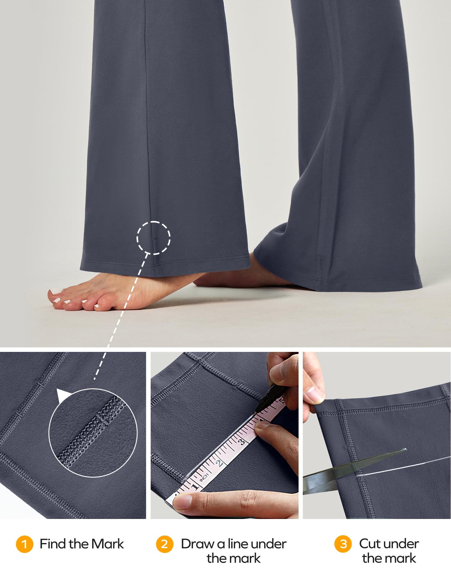 Ewedoos Women's High Waisted Bootcut Yoga Pants with Pockets - Stretchy Wide Leg Workout Pants for Yoga, Gym & Lounge Wear