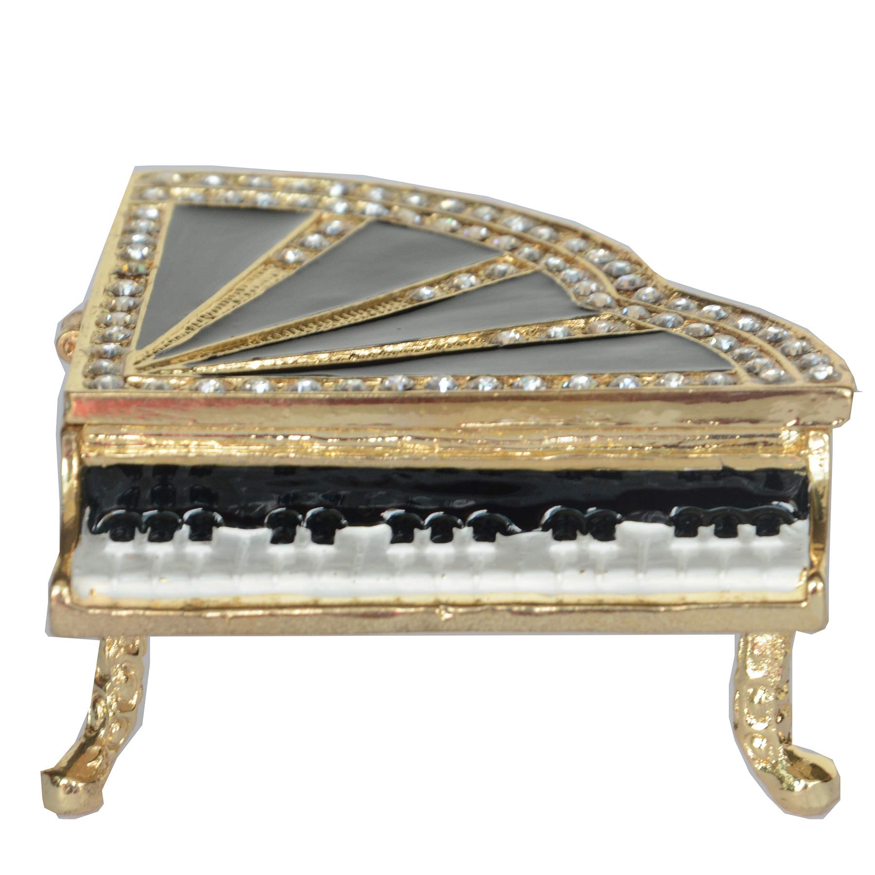 Bejeweled Piano Jewelry Box - Elegant Gift for Music Lovers