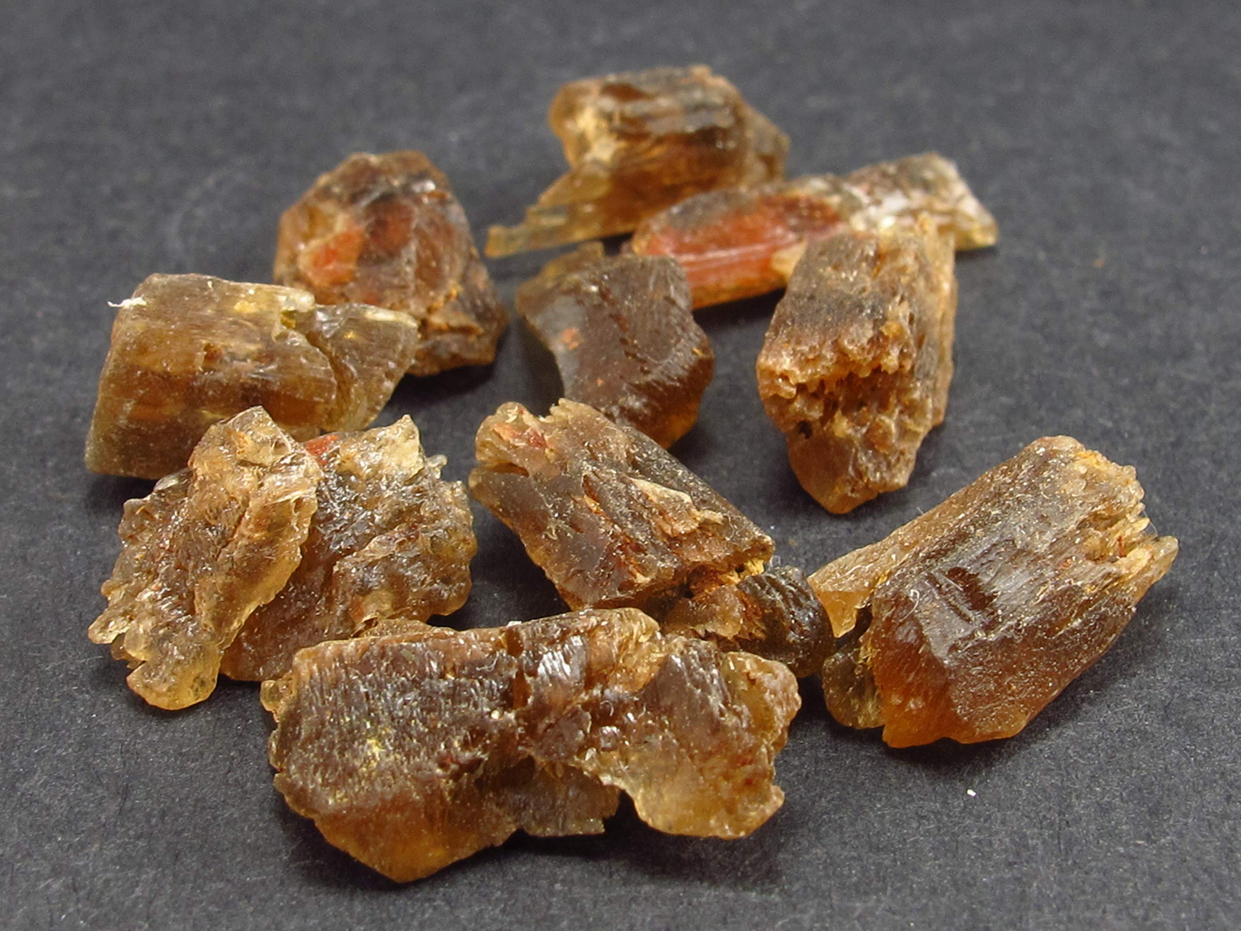 10 Enstatite Crystals from Mogok - 55 Carats for Jewelry Making