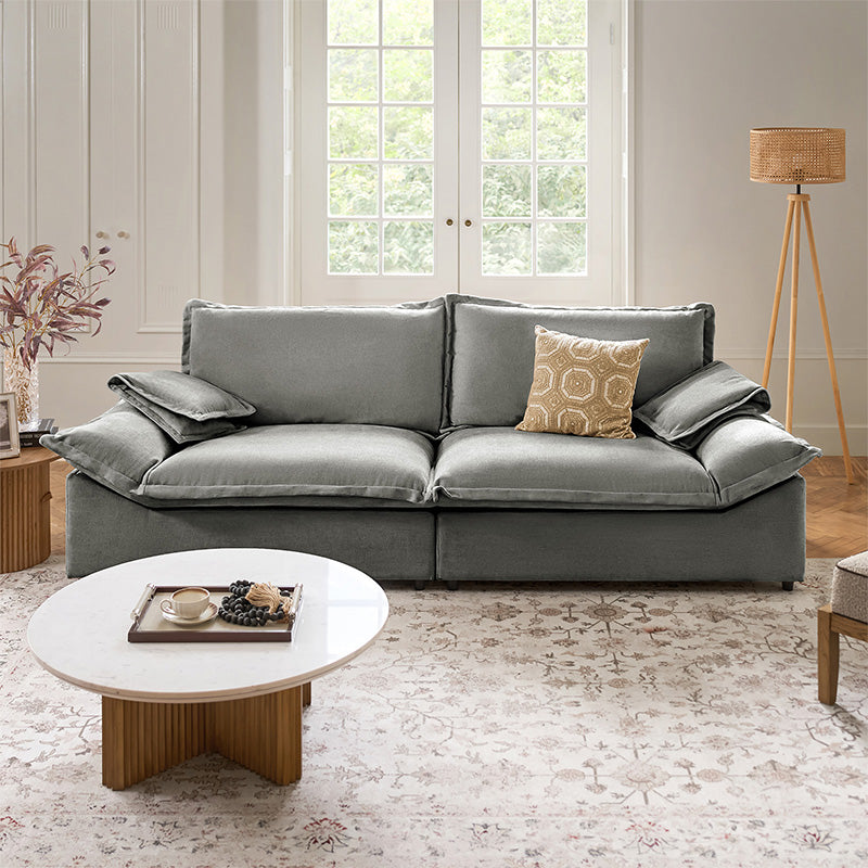 Fabiola Mini Sofa with Storage & Seamless Design - Compact Modern Loveseat for Small Spaces, Living Room, Bedroom or Dorm