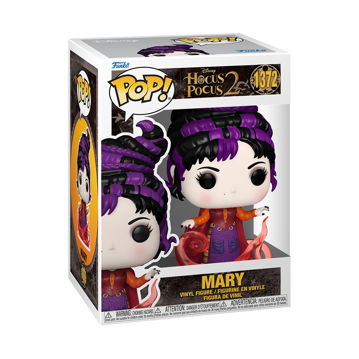 Hocus Pocus 2 Mary (Smoke) Funko Pop! Vinyl Figure #1371 - Collectible Movie Character Toy for Disney Fans & Halloween Decor