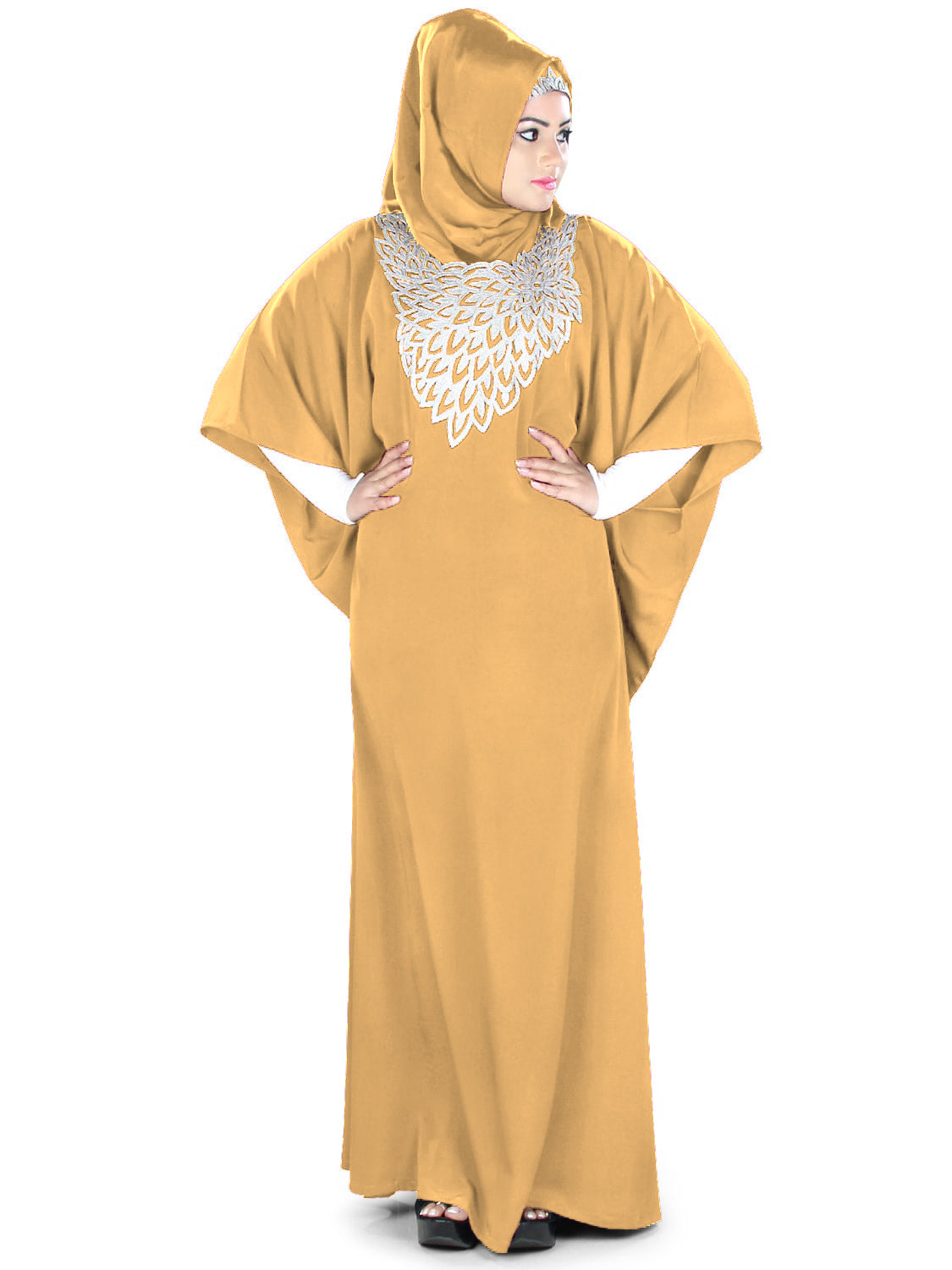 Stylish Aimen Kaftan Dress for Women - Elegant Flowy Maxi Dress with Embroidery - Perfect for Beach, Vacation & Boho Fashion