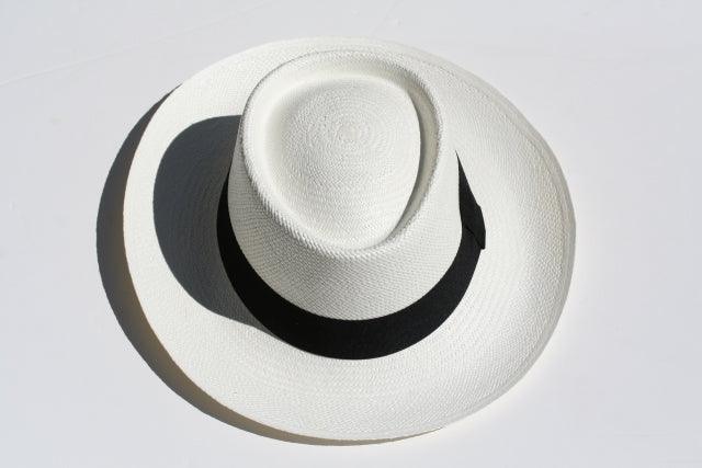 Premium Panama Hat for Men - Classic Gambler Style in Ivory - Perfect for Summer, Beach, and Outdoor Events
