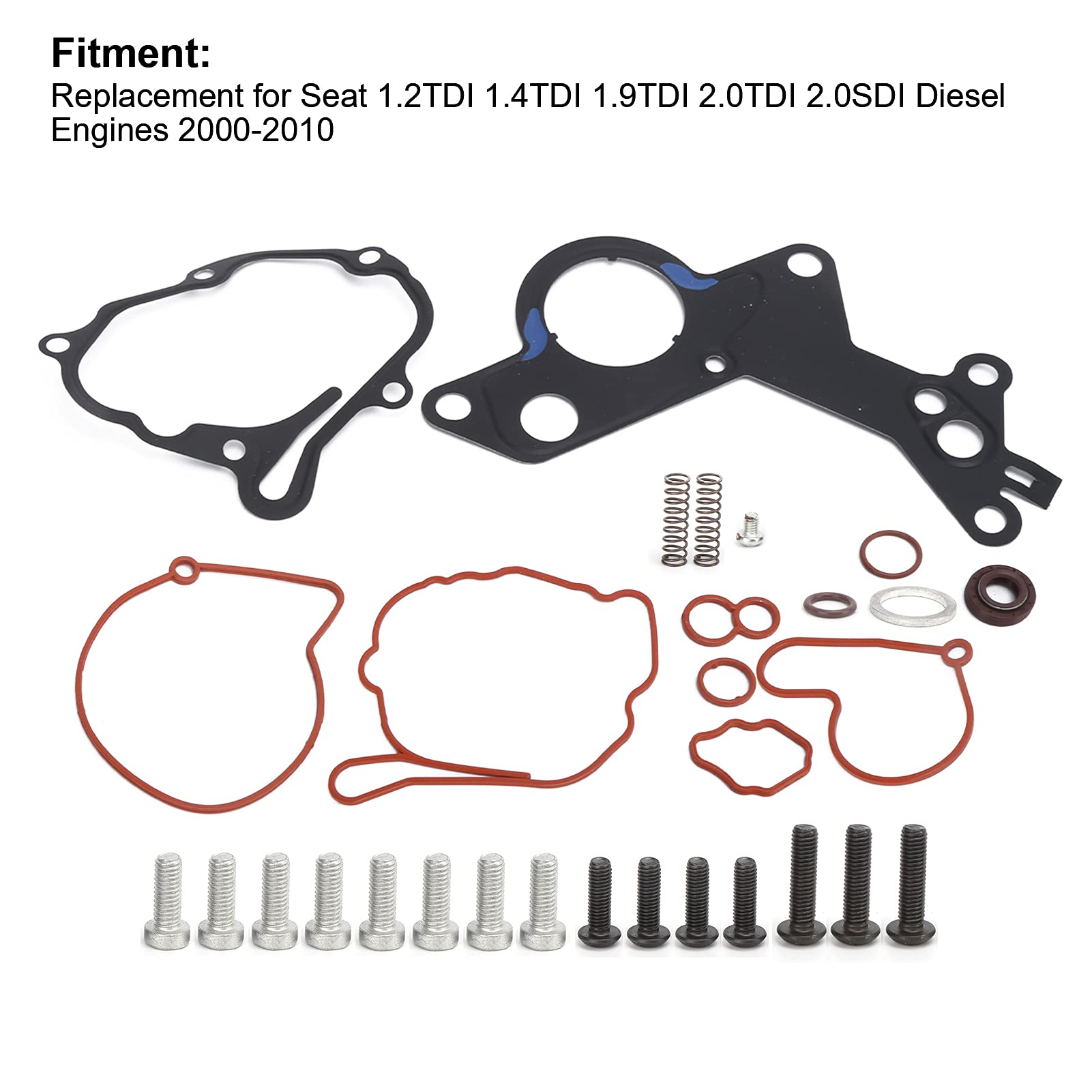 038145209 Tandem Fuel Vacuum Pump Repair Kit - Replacement for VW 1.2TDI 1.4TDI 1.9TDI 2.0TDI 2.0SDI Engines - High Quality Tandem Pump Repair Set with Durable Joint - Perfect for Diesel Engine Maintenance & Performance Restoration