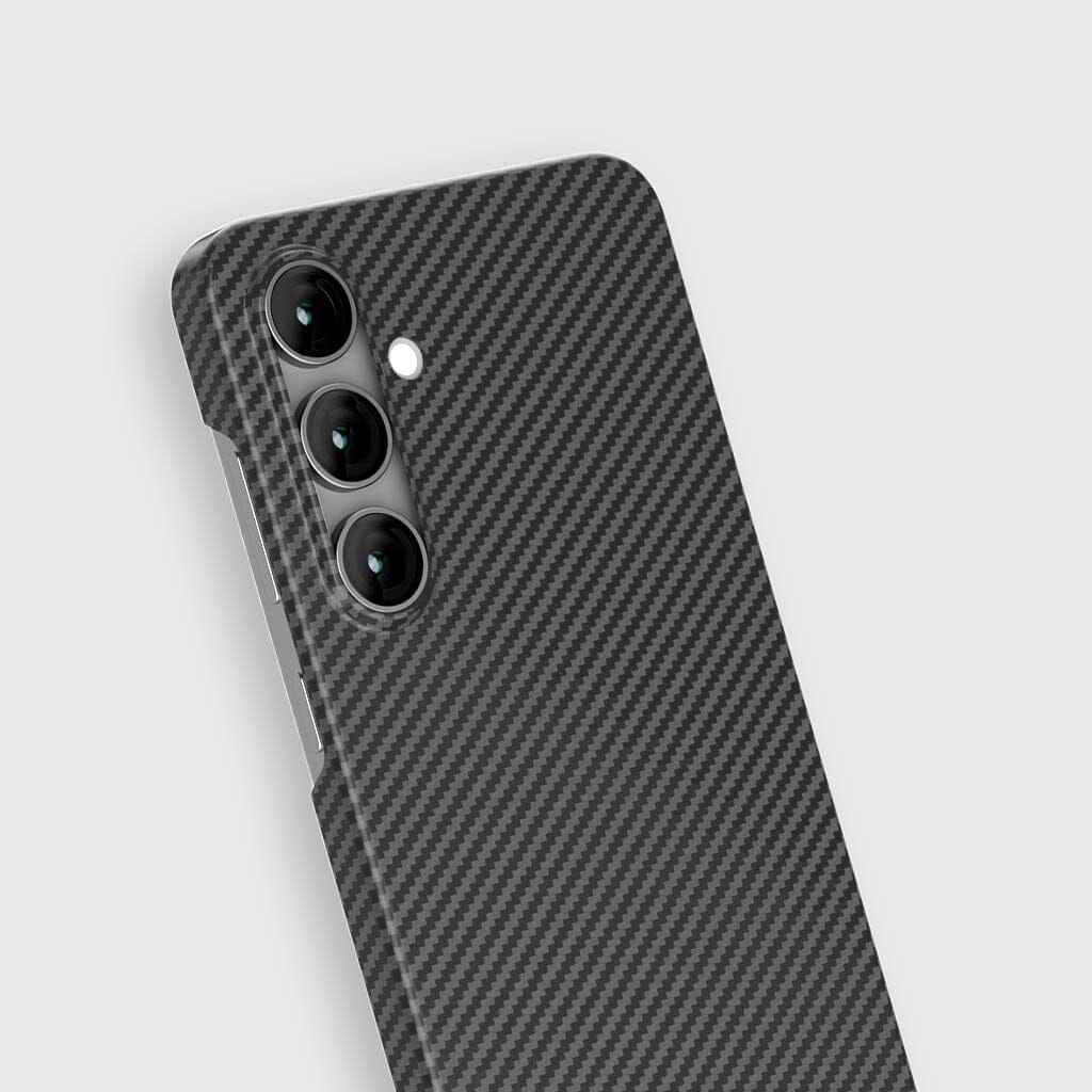Samsung Galaxy S24 FE Aramid Fiber Protective Case - Slim & Durable Phone Cover for Shock Absorption - Perfect for Work, Travel & Outdoor Activities