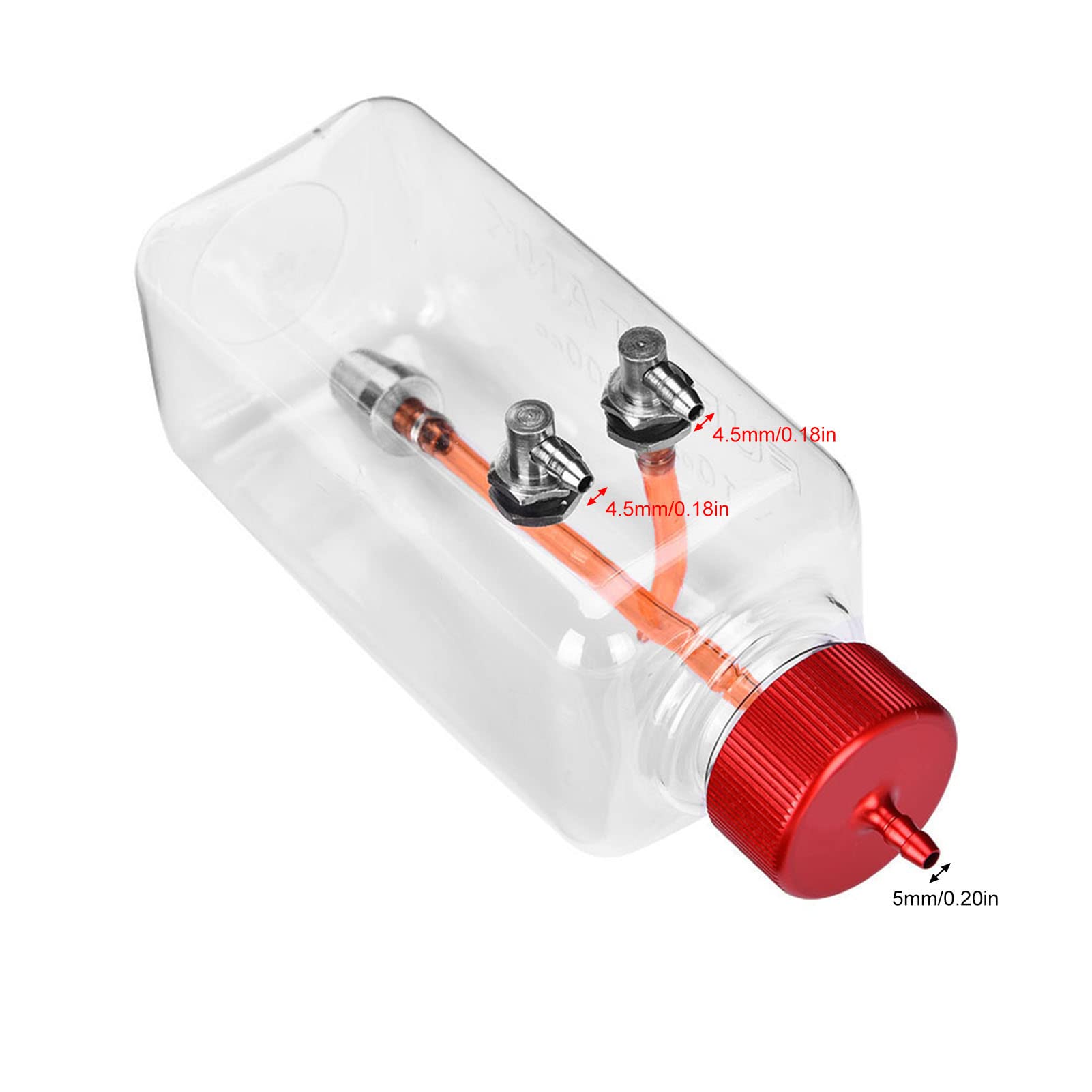 VGEBY 300ml RC Airplane Fuel - Transparent Plastic Container, Sealed & High Strength, CNC Machined Metal Cap for 15-26cc RC Aircraft - Perfect for Remote Control Airplane Hobbyists and Outdoor Flying Enthusiasts