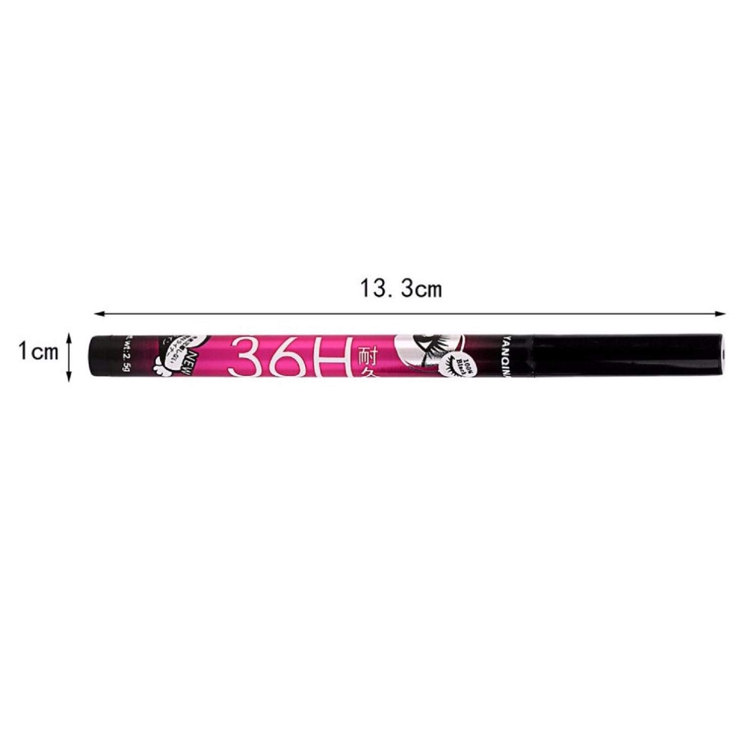 MAPPERZ 36H Waterproof Eyeliner Pencil - Long Lasting, Smudge Proof, Water Resistant Liquid Eye Liner for Women - Black (1 Pack) | Perfect for Swimming, Gym & Everyday Makeup