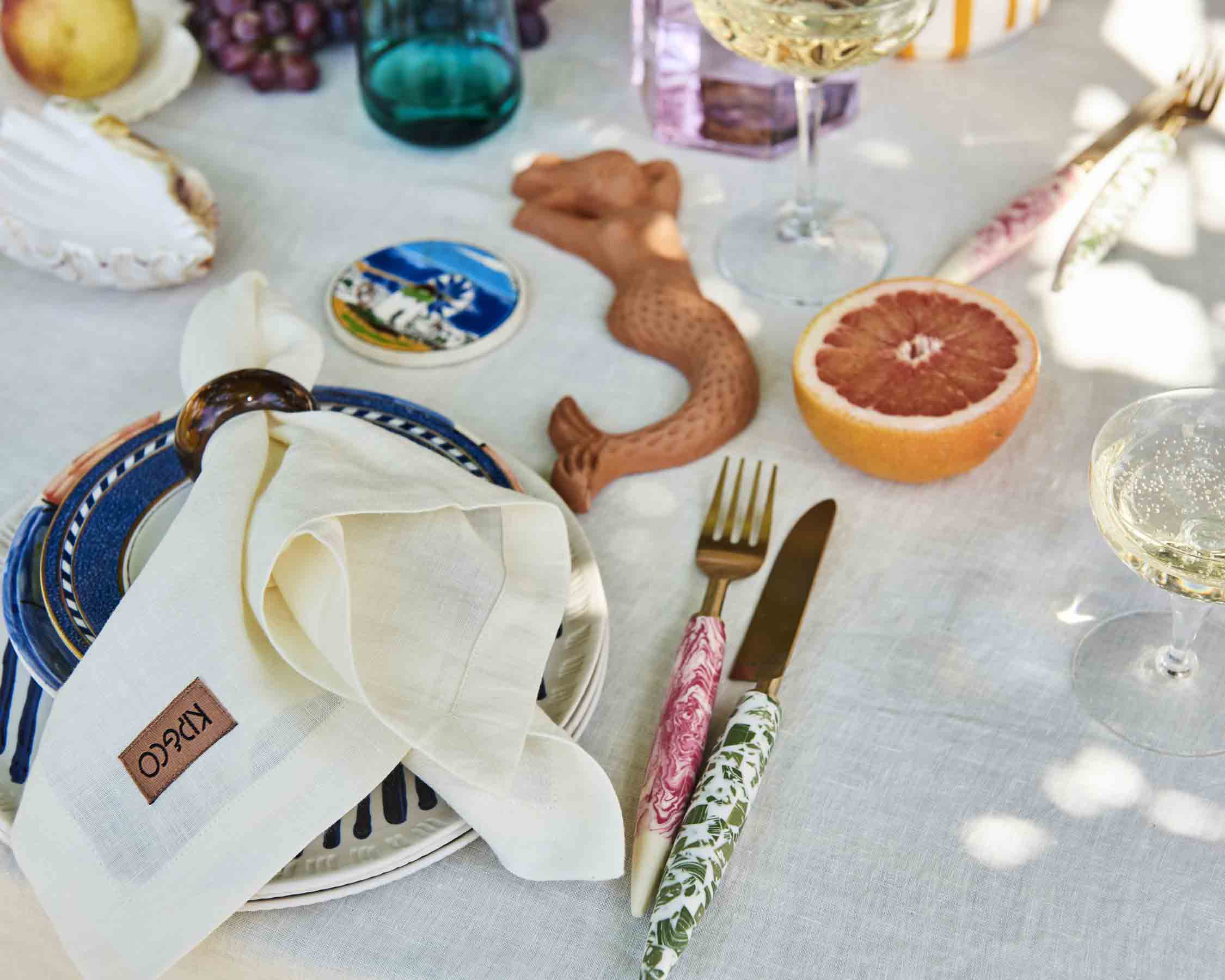 Premium Cloud Dancer Linen Tablecloth - Elegant & Durable 100% Linen Fabric for Dining, Parties & Home Decor