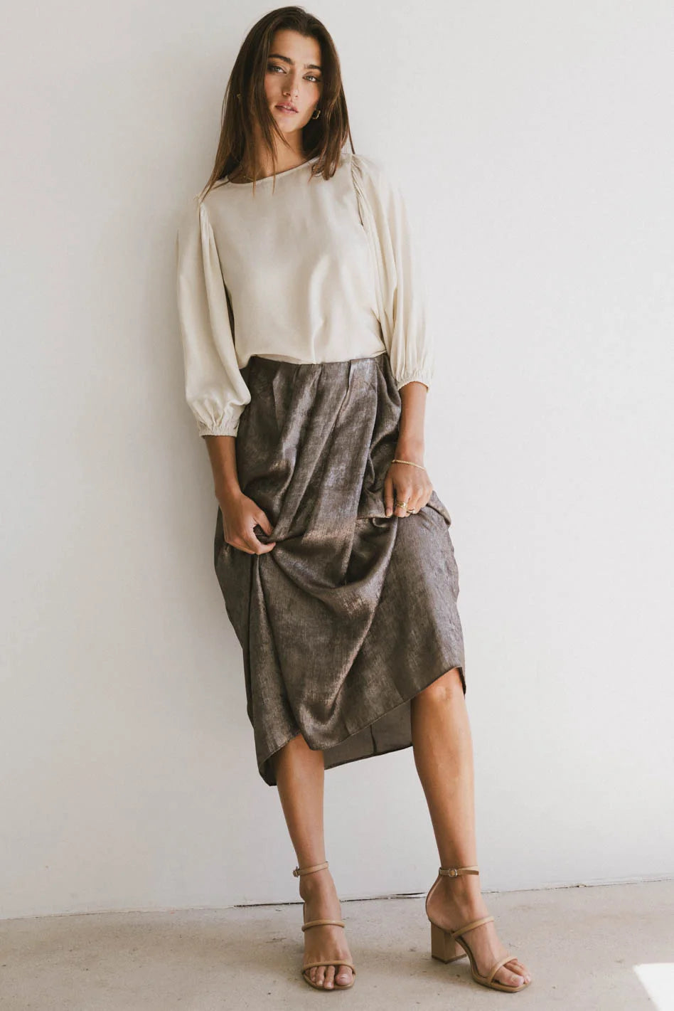 Isla Midi Skirt for Women - Flowy A-Line Summer Skirt | Beach Vacation, Date Night & Casual Outfit | FINAL SALE