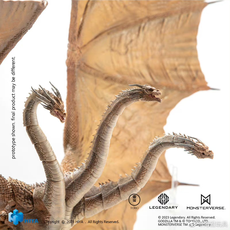 1/18 Scale HIYA 14-inch Godzilla vs King Ghidorah Action Figure - Highly Detailed King of the Monsters Collectible Toy for Display & Movie Scenes Reenactment