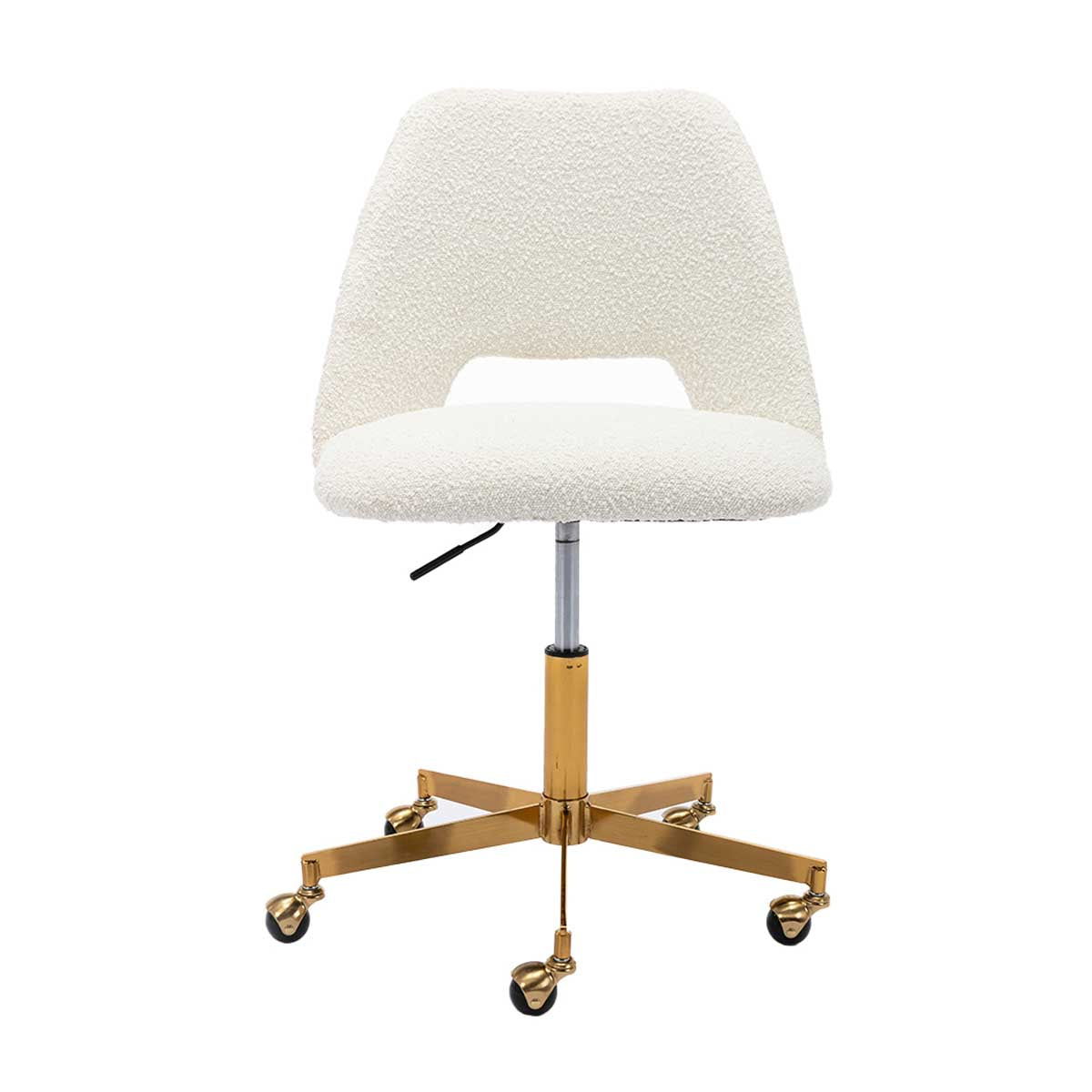 Luxury Belmont Boucle Office Chair - Ergonomic Executive Desk Chair with Adjustable Height for Home & Office Workspace - Perfect for Remote Work, Gaming & Study