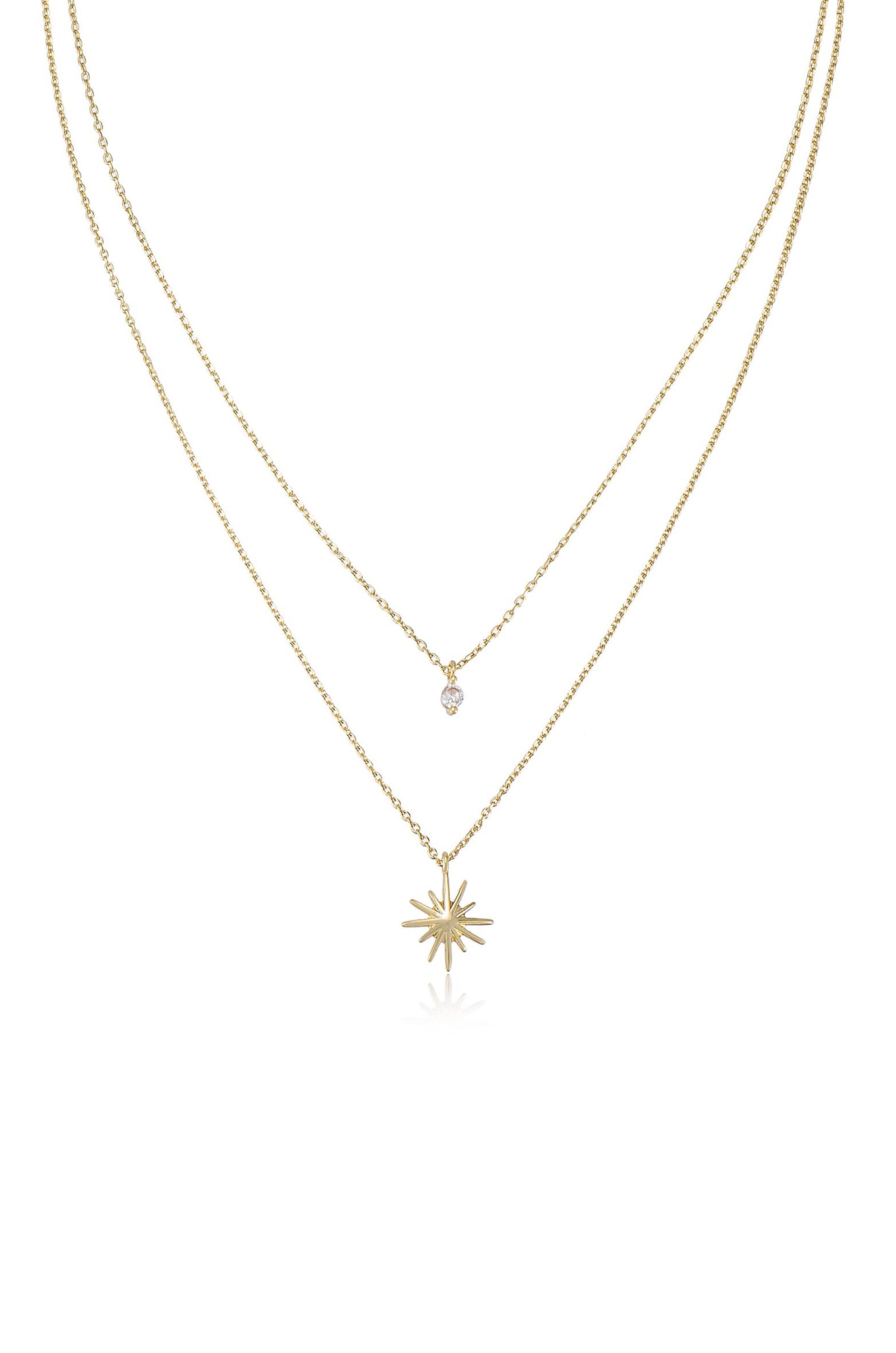 Stunning Layered Starburst Crystal Necklace for Women - Elegant Fashion Jewelry for Parties, Weddings & Everyday Wear
