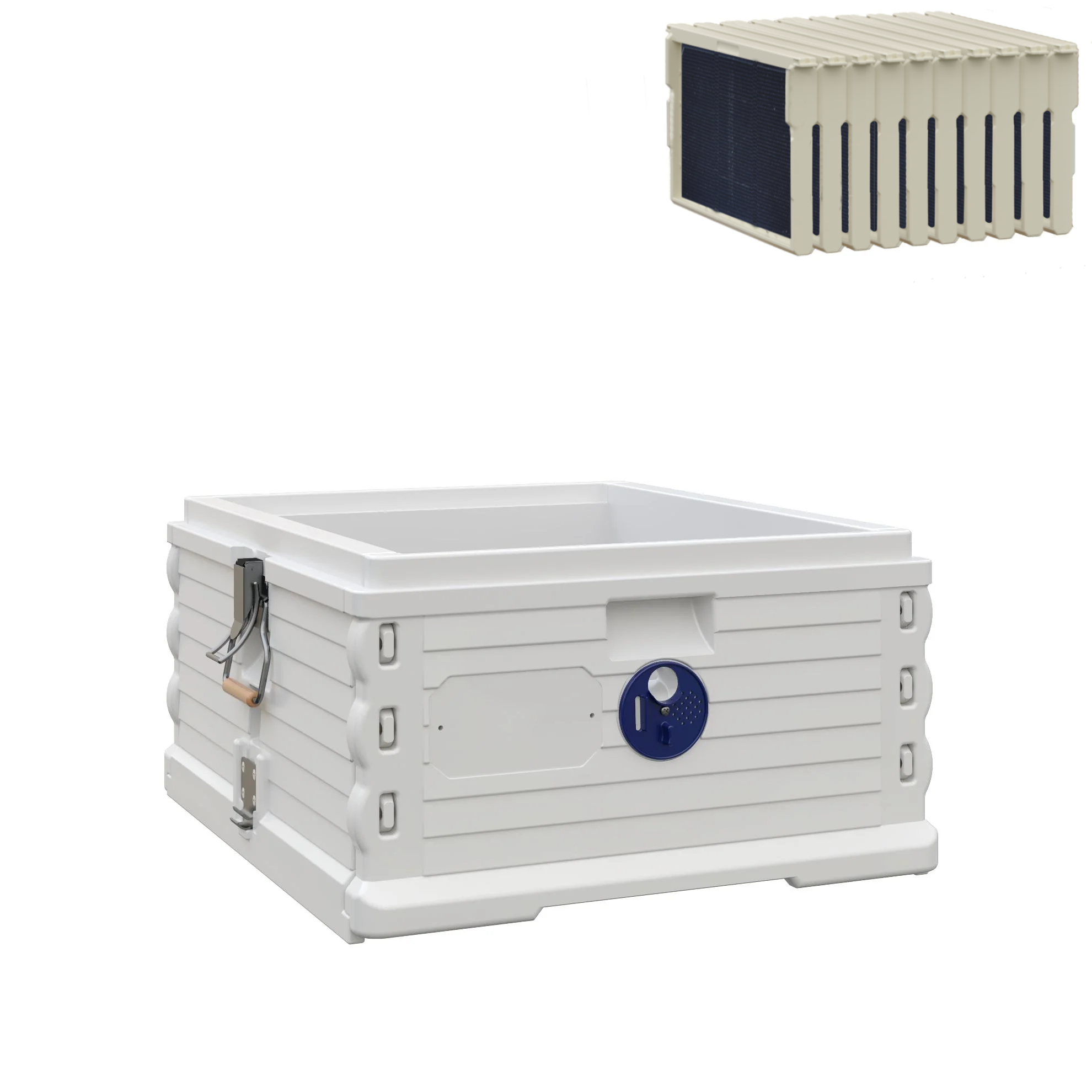 Ergo White Insulated Deep Super Beekeeping Hive Box - Premium Insulation for Optimal Honey Production & Bee Health - Perfect for Beekeepers & Honey Farmers