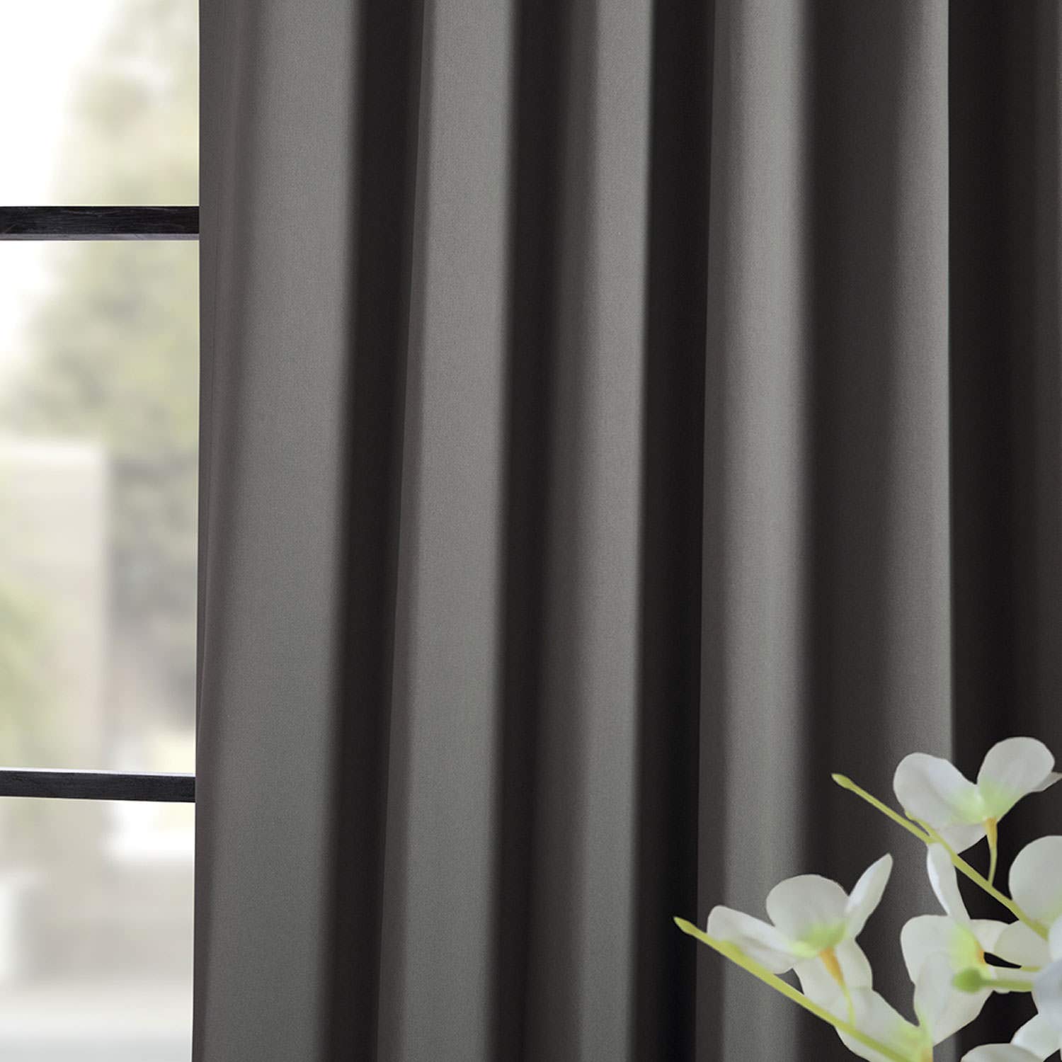 Room Darkening Curtains 96 Inches Long - Blackout Drapes for Bedroom & Living Room (1 Panel, 50x96, Anthracite Grey) - Perfect for Light Control, Privacy & Home Decor