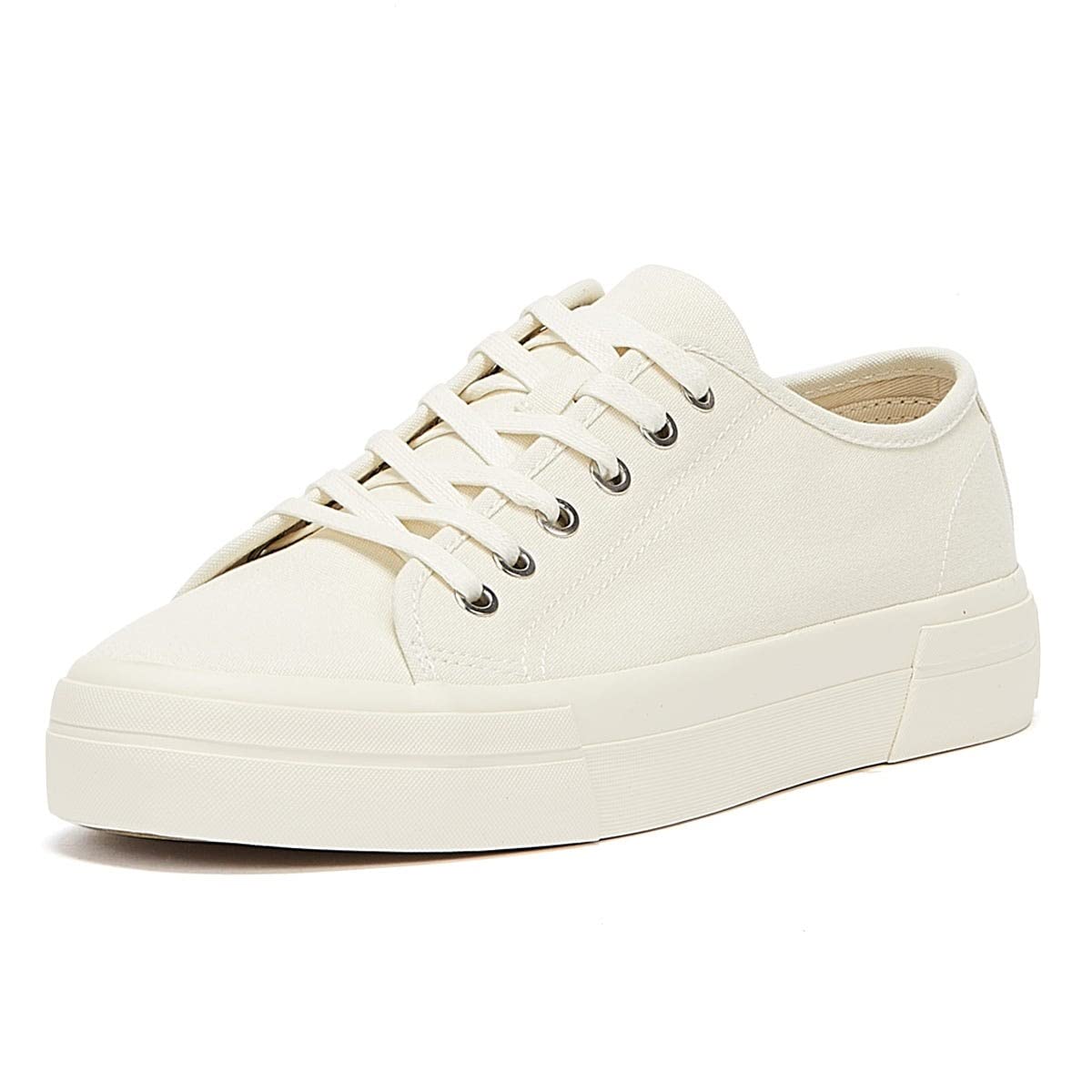 Vagabond Teddie Men's Cream White Sneakers - Comfortable Casual Shoes for Walking, Travel & Everyday Wear