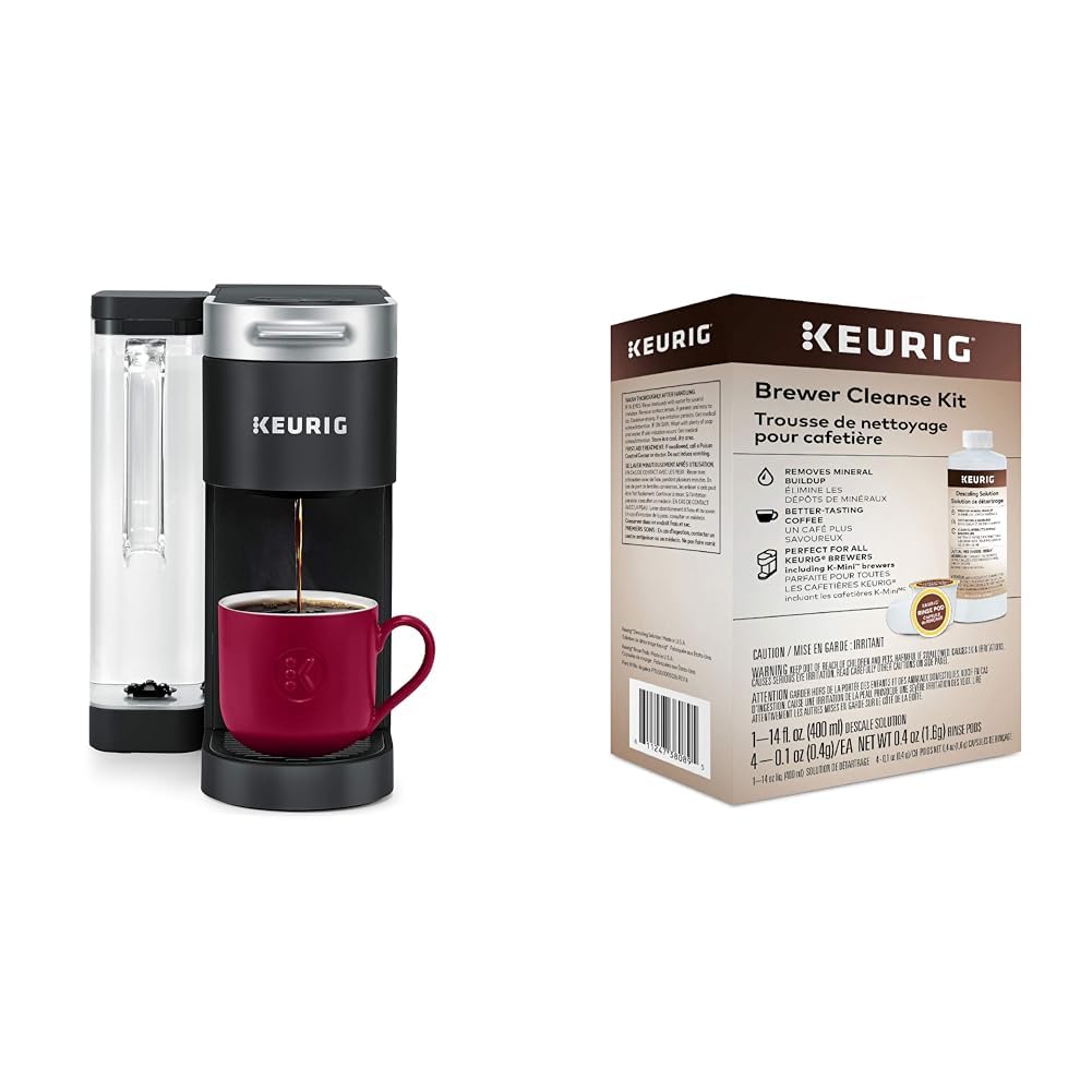Keurig® K-Supreme Single Serve K-Cup Pod Coffee Maker Descaling Kit - Includes Descaler Solution & Cleaning Rinse Pods for Maintenance - Perfect for Home & Office Coffee Machine Care