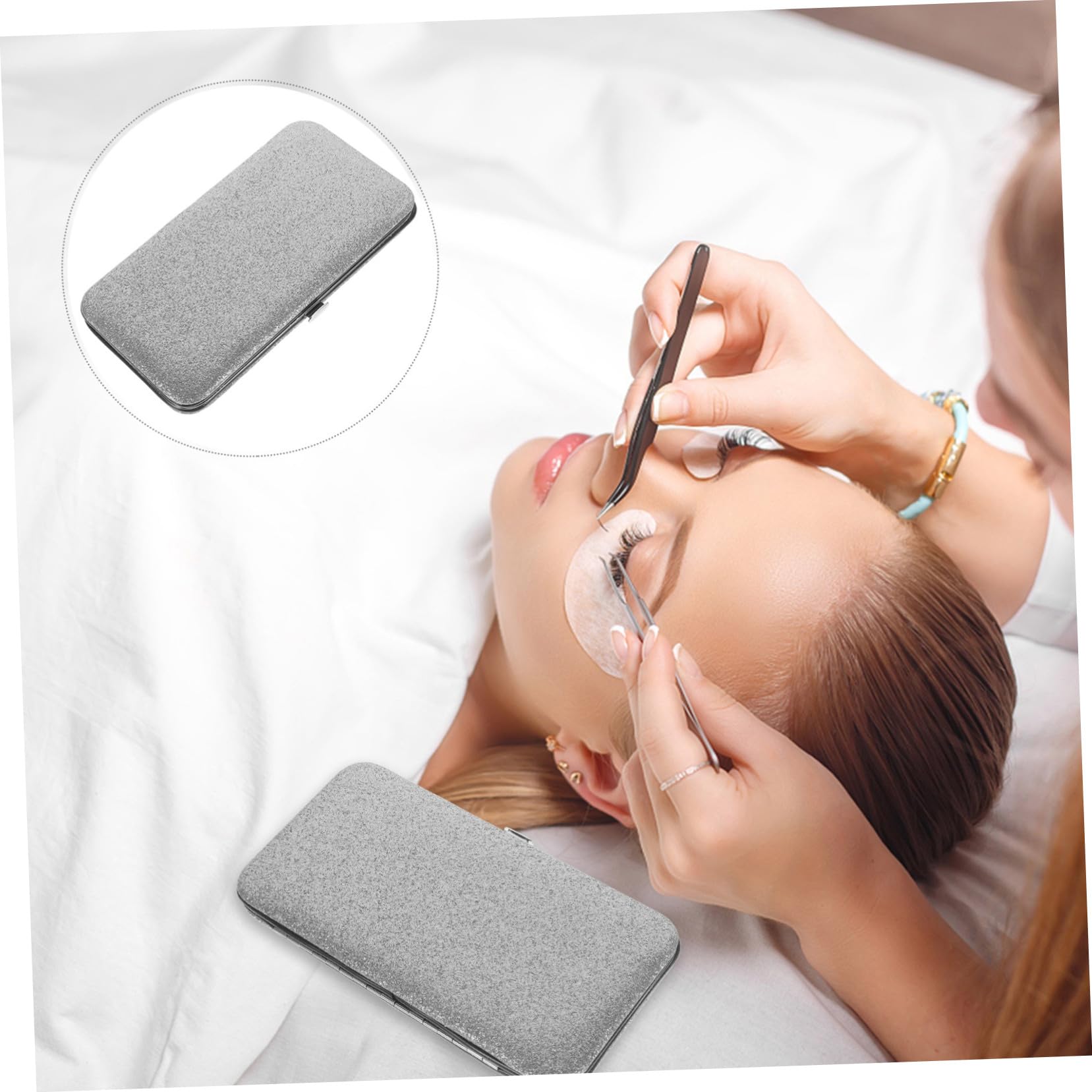 Premium Eyelash Extension Tweezer Storage Pouch - Durable Lash Tweezers Holder Case for Professional & Home Use | Travel-Friendly Beauty Organizer for Salon, Makeup Artists & DIY Lash Kits