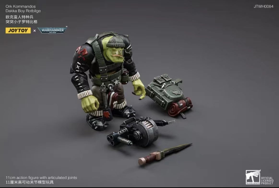 JOYTOY 1/18 Scale Warhammer 40K Ork Kommandos Action Figure - Highly Detailed Collectible Model for Tabletop Gaming & Display