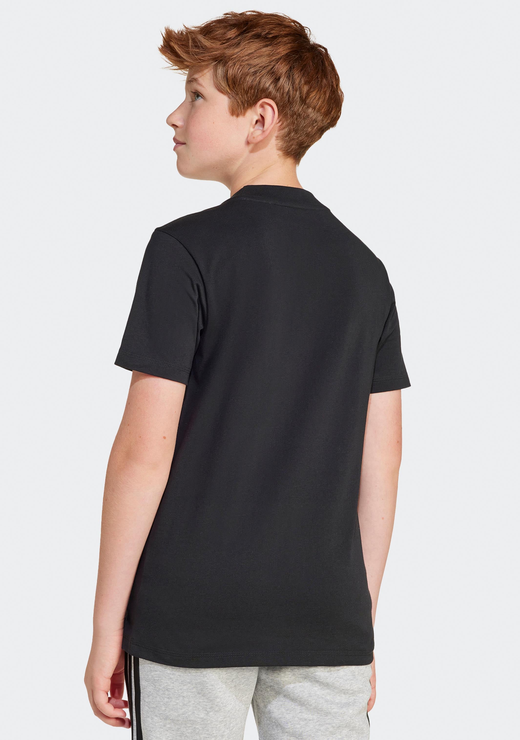 Adidas Kids' Big Logo T-Shirt - Comfortable Cotton Short Sleeve Tee for Boys & Girls - Perfect for School, Play & Everyday Wear