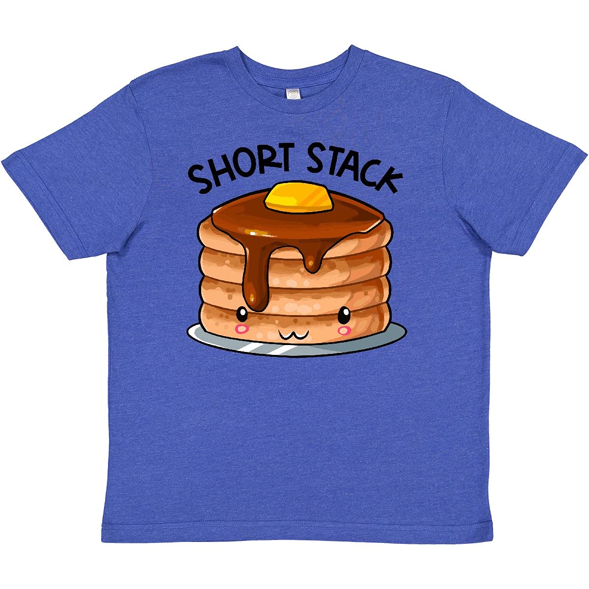 Inktastic Cute Pancake Breakfast Youth T-Shirt - Funny Kids Graphic Tee for Breakfast Lovers, School & Family Outings