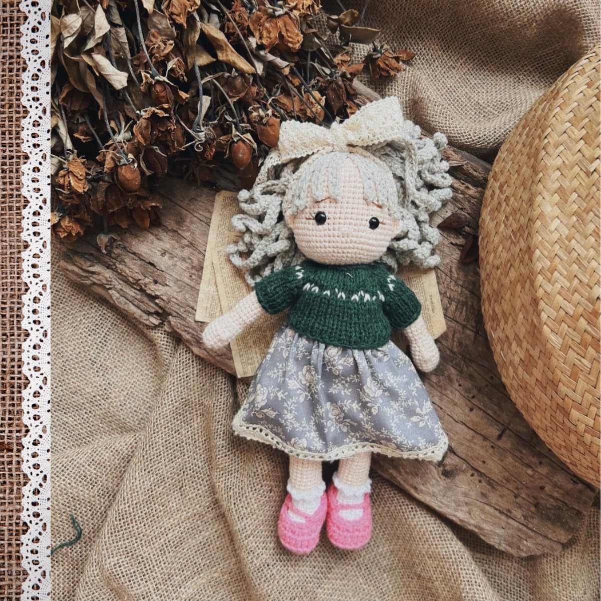 Handmade Crochet Baby Doll - Safe Cotton Yarn Gift for Kids | Birthday, Mother's Day & Home Decor | Amigurumi Fairy Toy