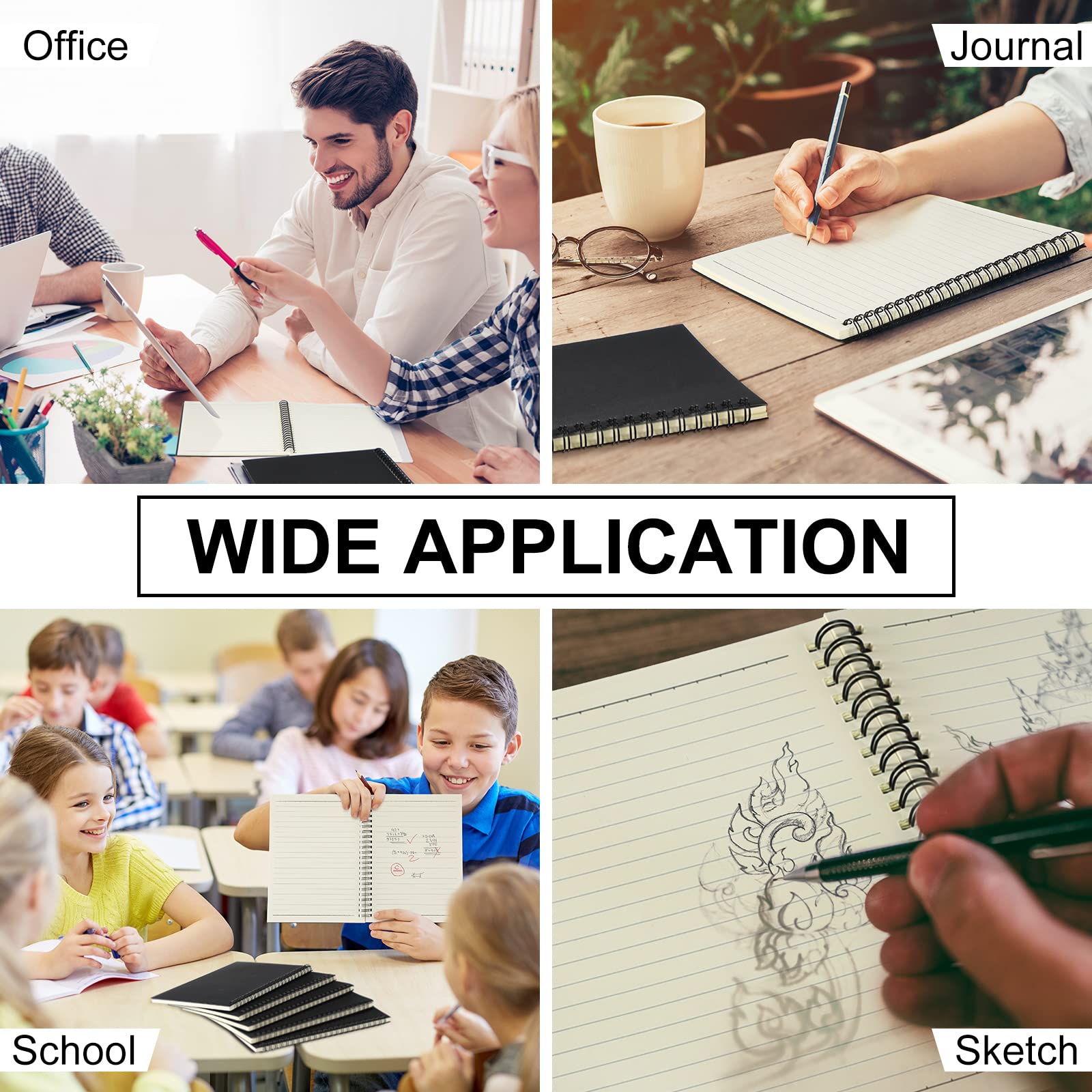 Yahenda Spiral Notebook A5 College Ruled Journal - 8.3