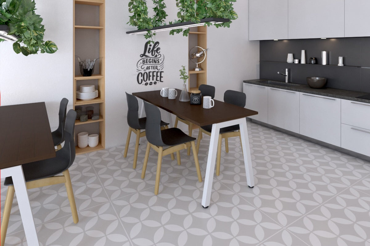 Quadro A Legs Table - 1000L x 600W Modern Dining Table for Home & Office - Perfect for Dining Rooms, Kitchens, and Workspaces