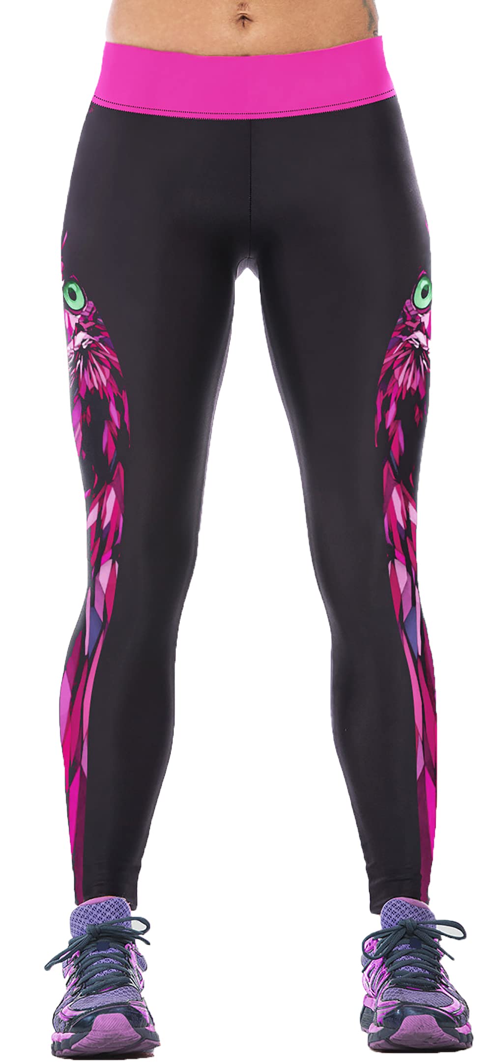 Sister Amy Women's High Waist Yoga Pants - Printed Stretch Workout Leggings for Running, Gym & Lounge | Comfortable Ankle-Length Fitness Tights