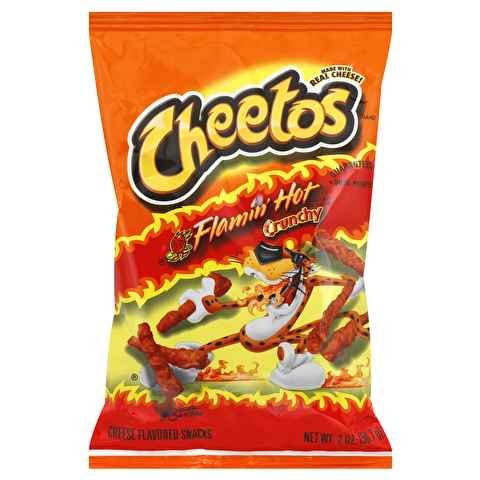 Hot & Crunchy Cheetos Cheese Snacks - 2oz Bags (64 Pack) - Perfect for Parties, Movie Nights & On-the-Go Snacking