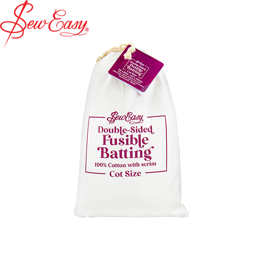 100% Cotton Fusible Batting Pre-Cut - Double-Sided Adhesive Quilt Batting for Sewing & Crafting - Perfect for Quilts, Blankets & DIY Projects