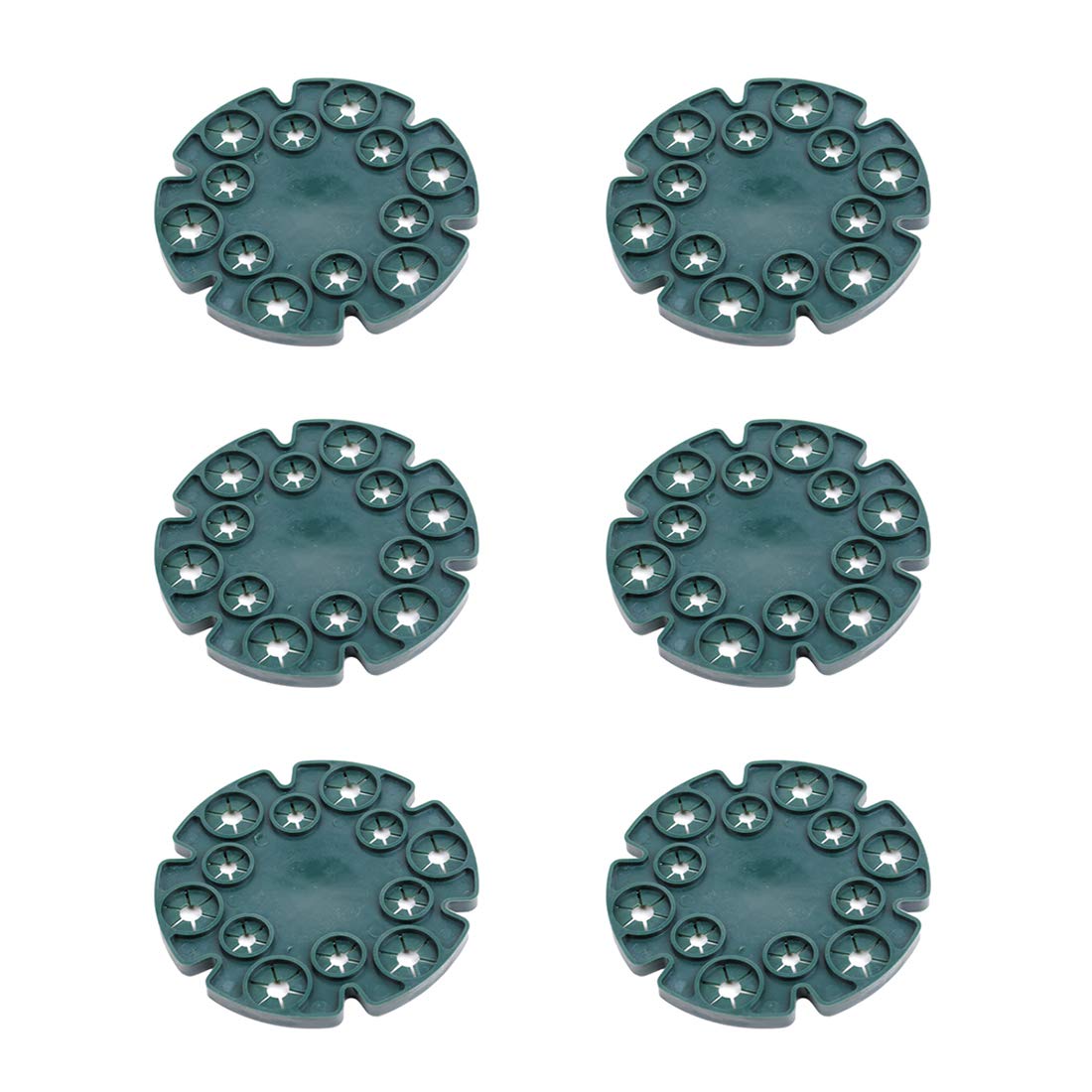6 Pack Plastic Plant Support Stakes - Garden Bamboo Cane Connectors & Holders for Climbing Plants, Vines, and Flowers | Ideal for Tomatoes, Peas, and Indoor/Outdoor Gardening