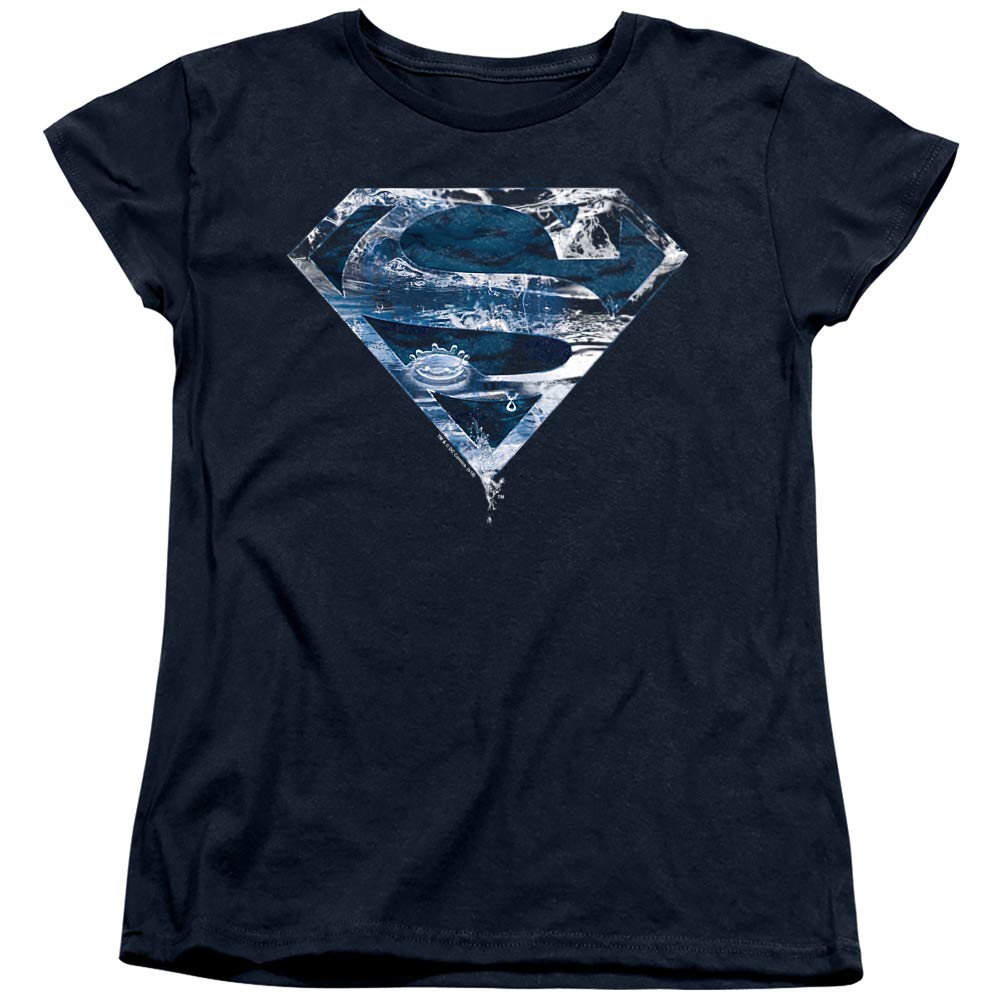 Superman Water Shield Women's T-Shirt | Superhero Graphic Tee for Women | Casual & Cosplay Wear | Perfect for Comic Con, Halloween & Everyday Outfits